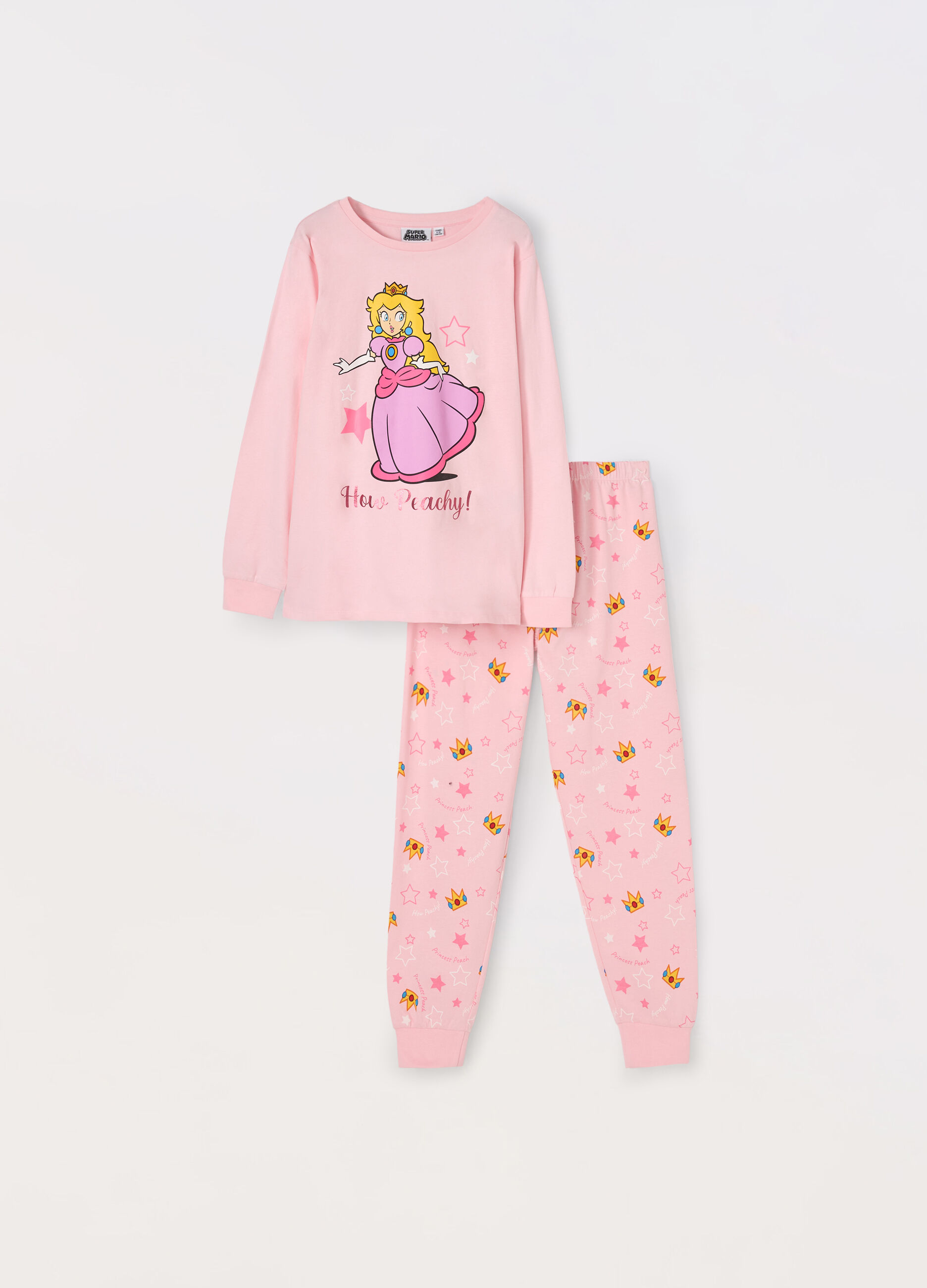 Set pigiama in jersey di puro cotone bambina_0
