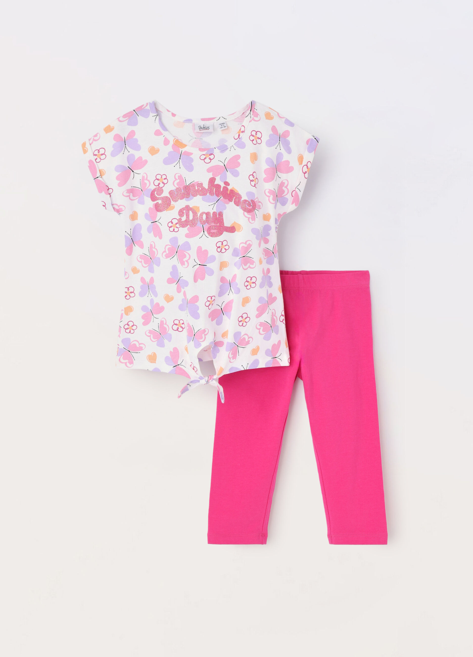 Jogging set in cotone stretch bambina_0