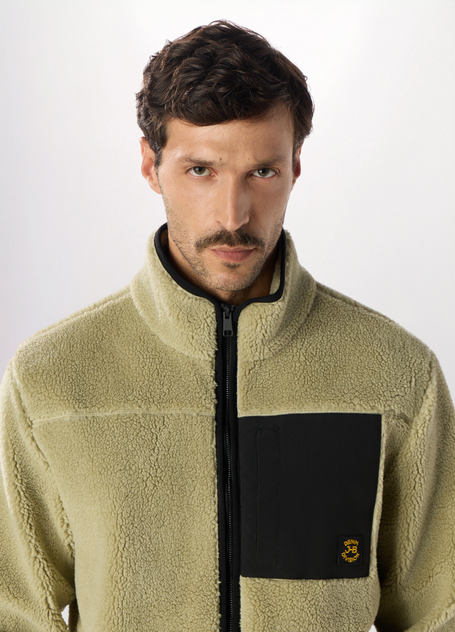 Felpa in pile full zip uomo_2