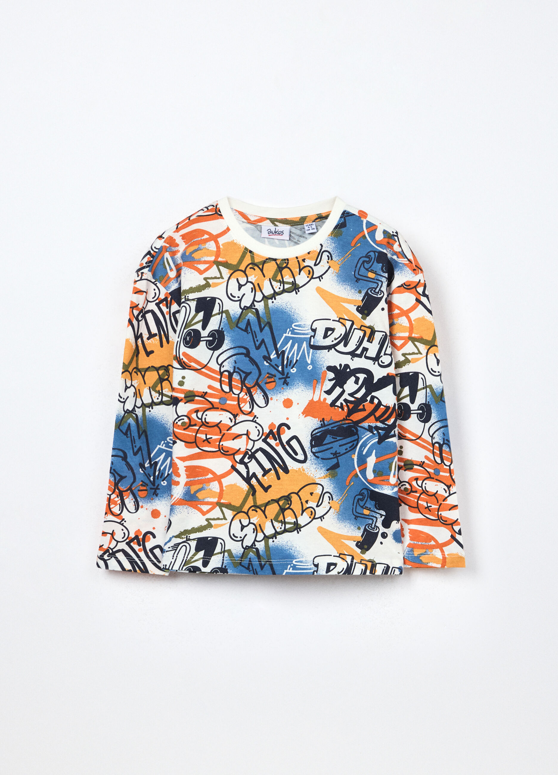 T-shirt in jersey di puro cotone bambino_0