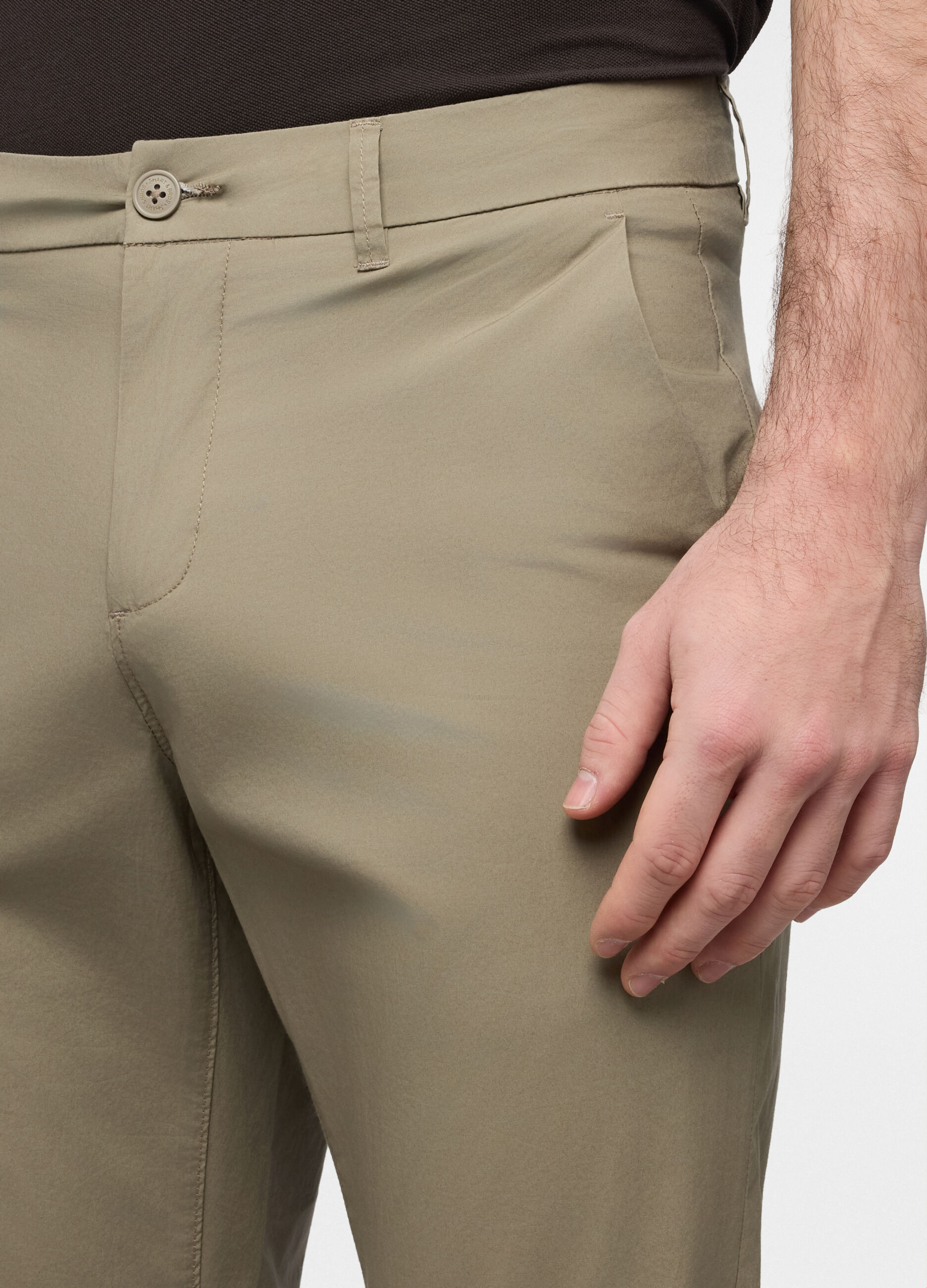 Pantalone chino slim fit di cotone stretch uomo_2