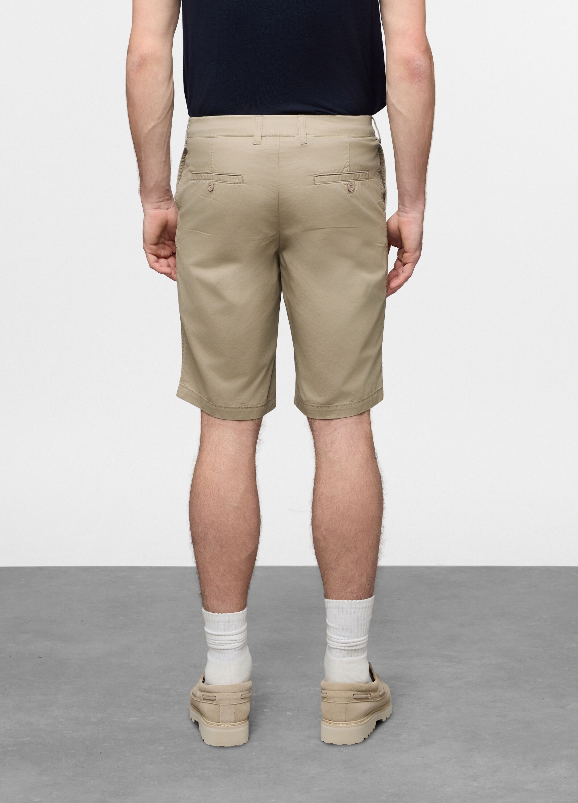 Bermuda in twill di cotone uomo_1