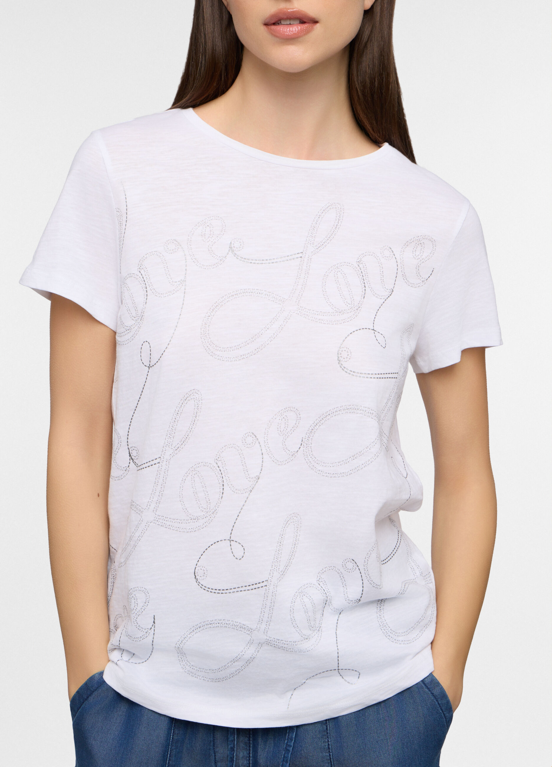 T-shirt girocollo donna_2