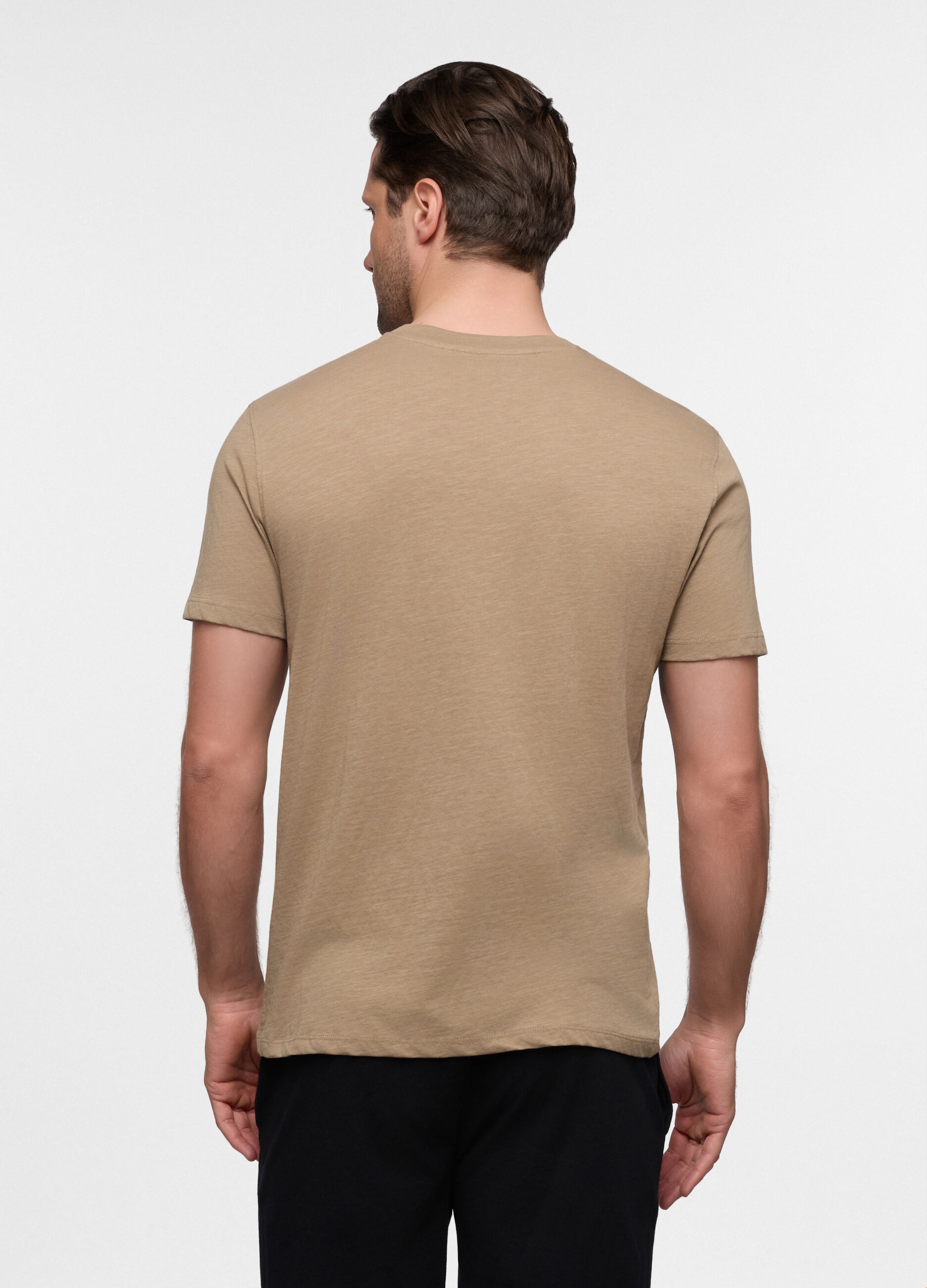 T-shirt in cotone fiammato uomo_1