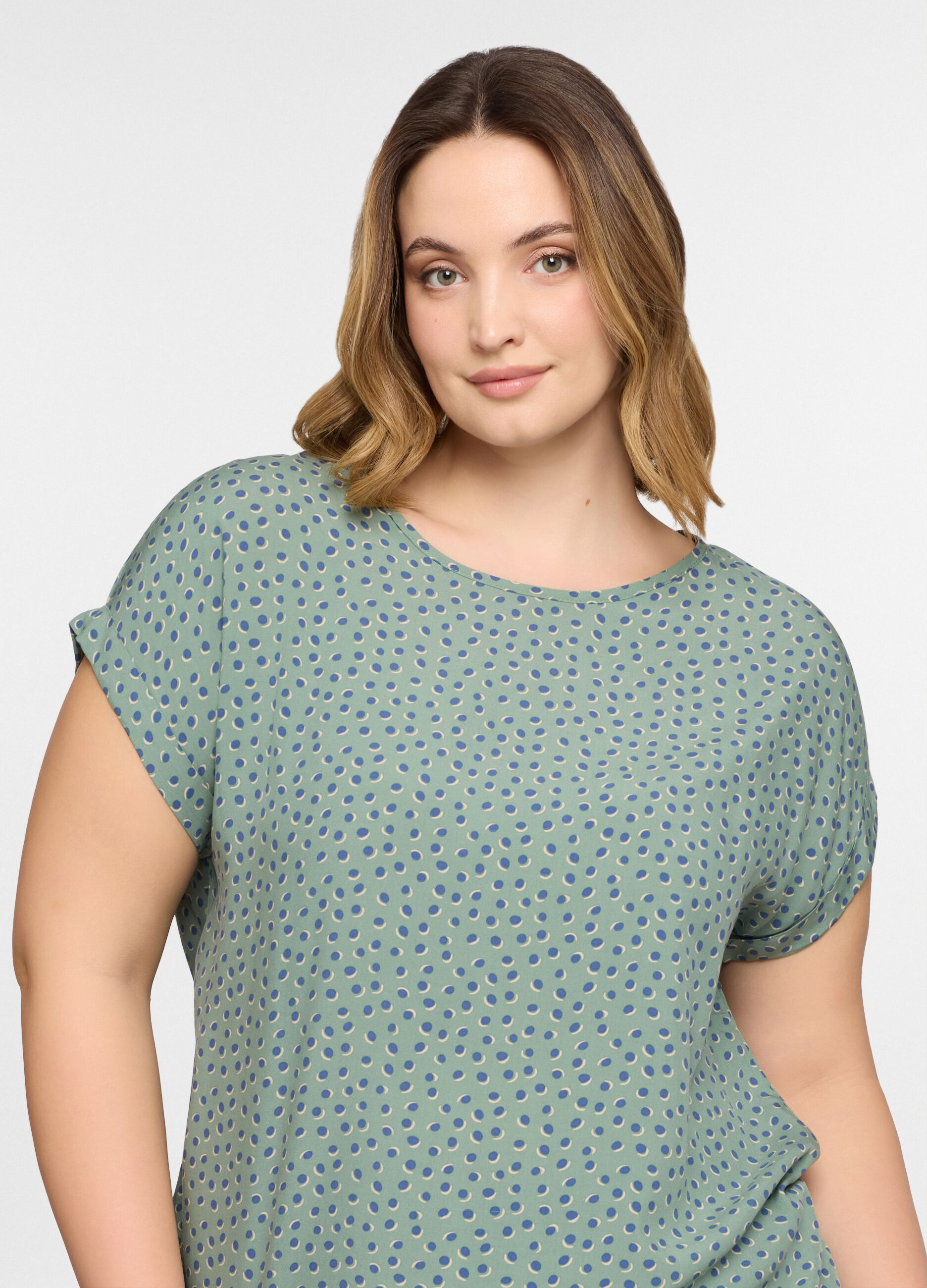 T-shirt girocollo donna curvy_2