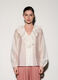 Camicia con scollo a V e rouches donna_1