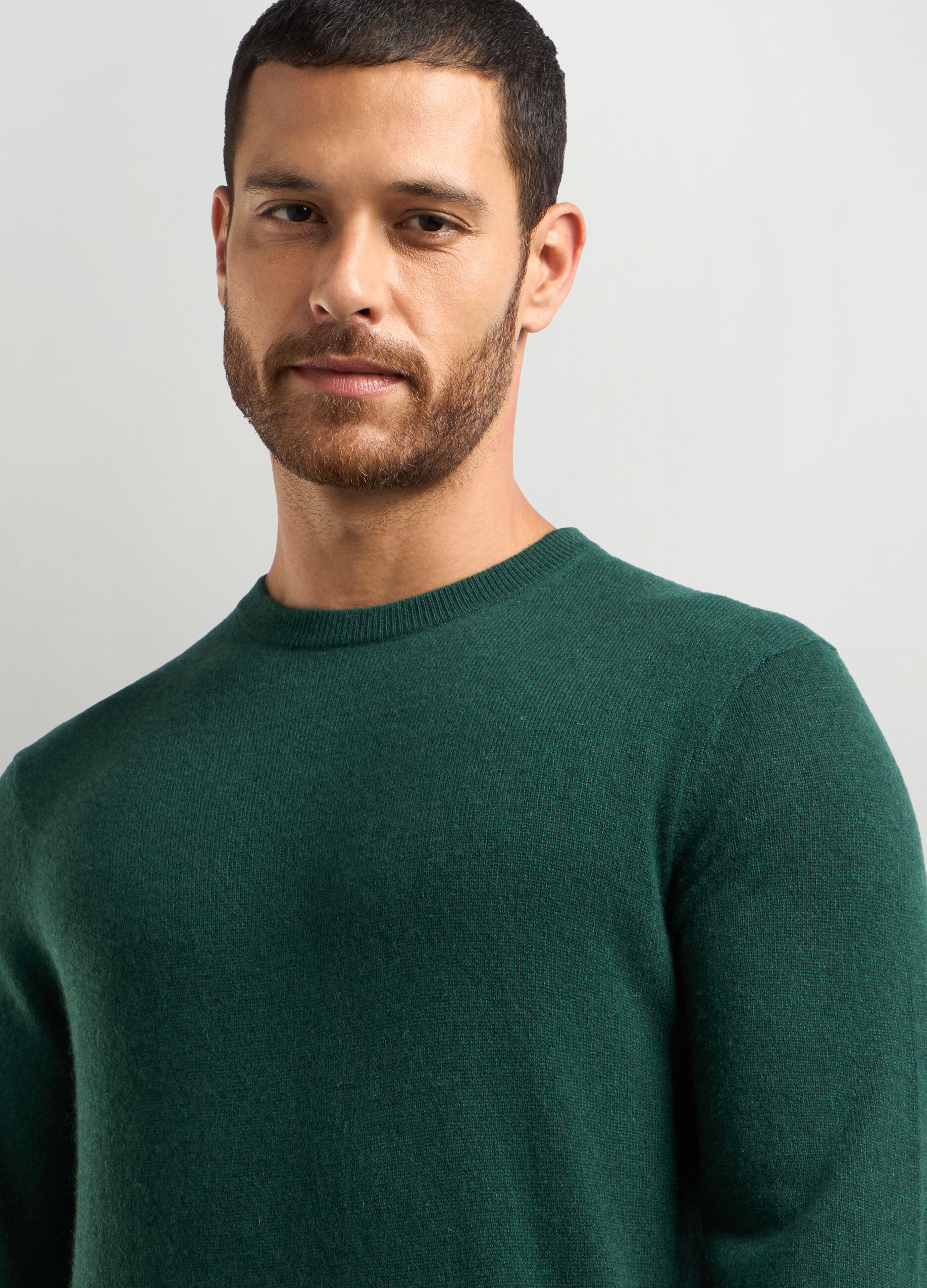 Maglione girocollo in puro cashmere uomo_2