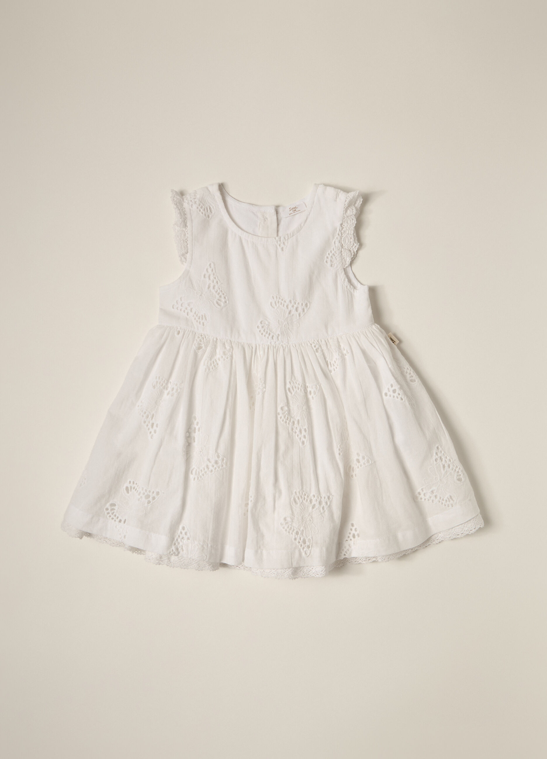 Vestito in puro cotone Sangallo IANA neonata_1