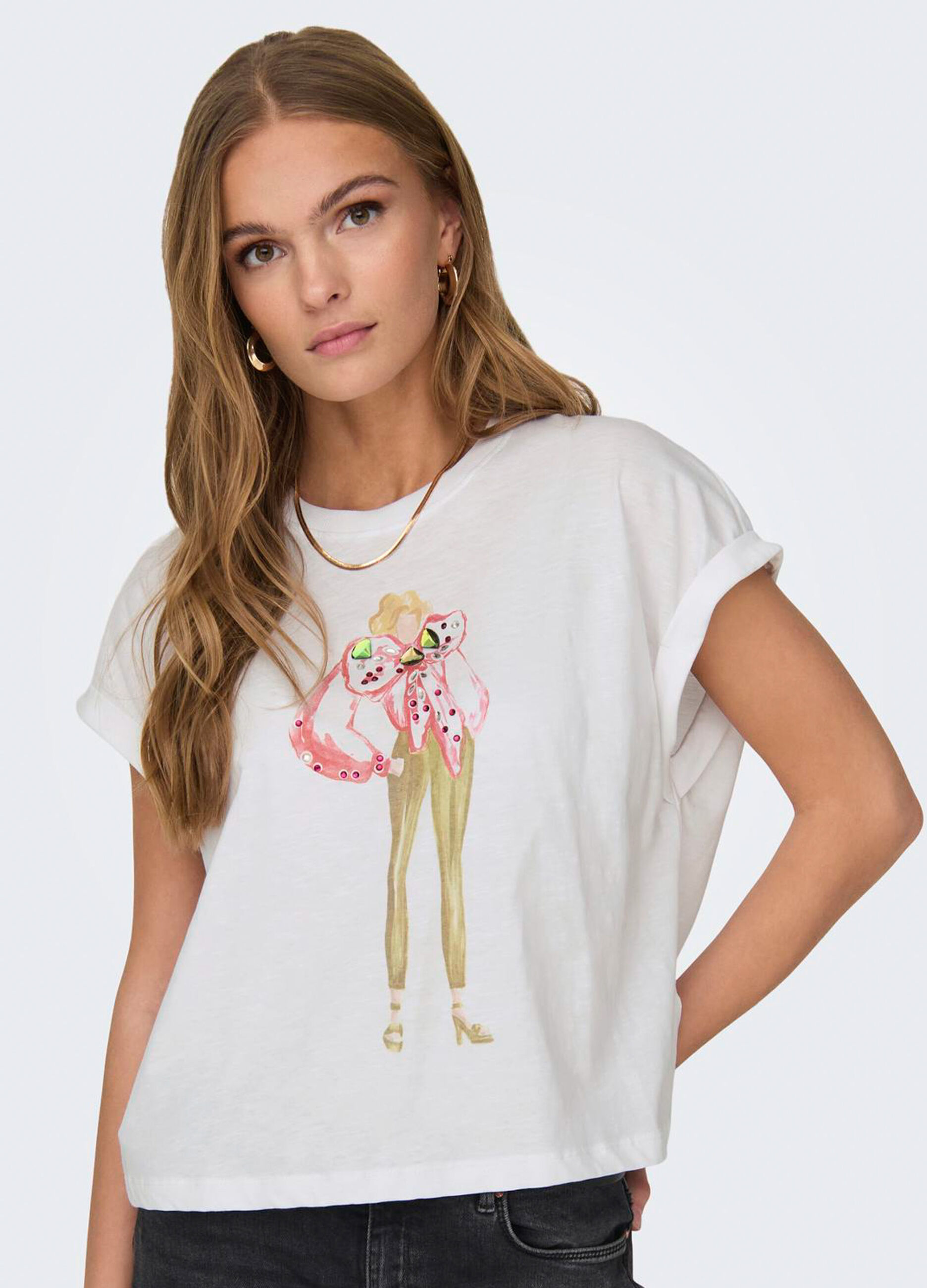 T-shirt con stampa donna