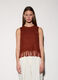 Top girocollo in maglia donna_1