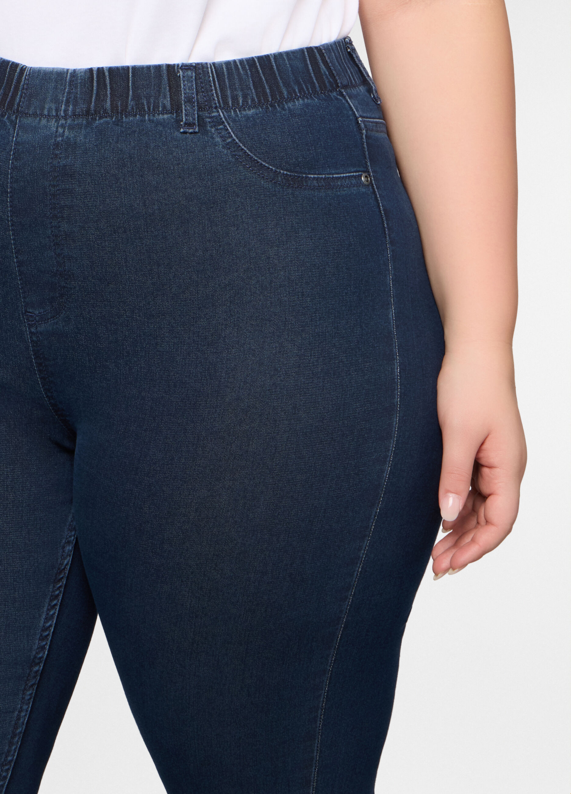Treggings fit slim in denim stretch donna curvy_3