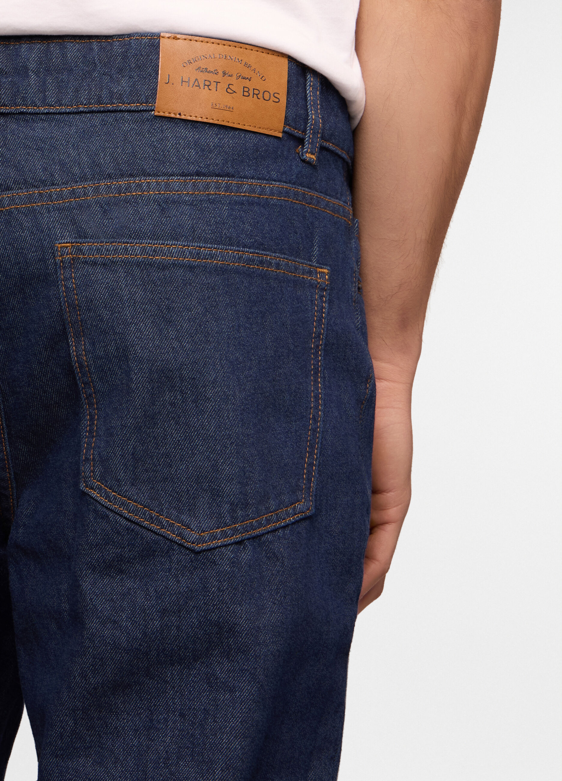 Jeans 5 tasche regular fit in denim uomo_3