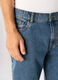 Jeans regular fit in denim di puro cotone uomo_3