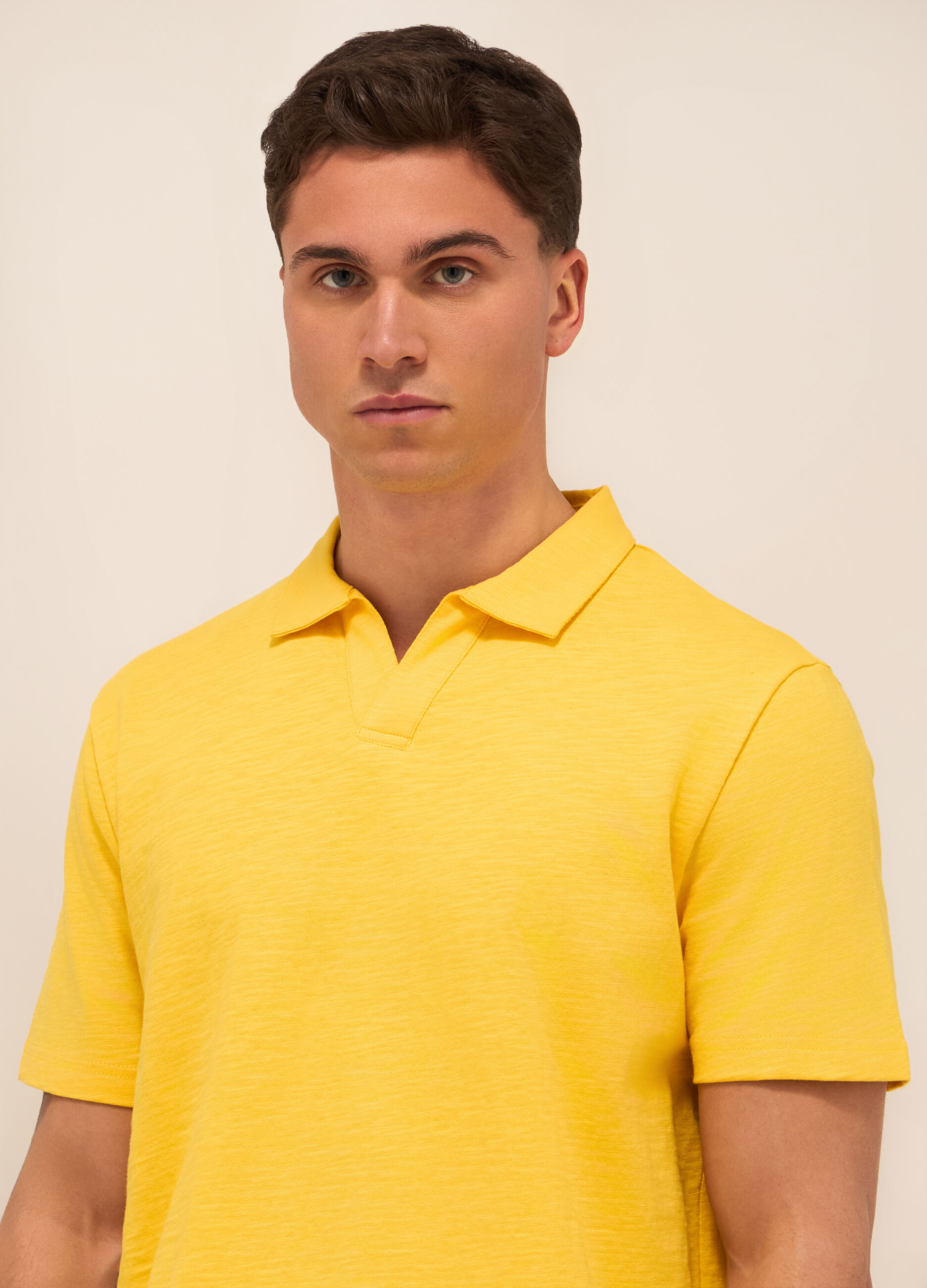 Polo in cotone mélange uomo_2