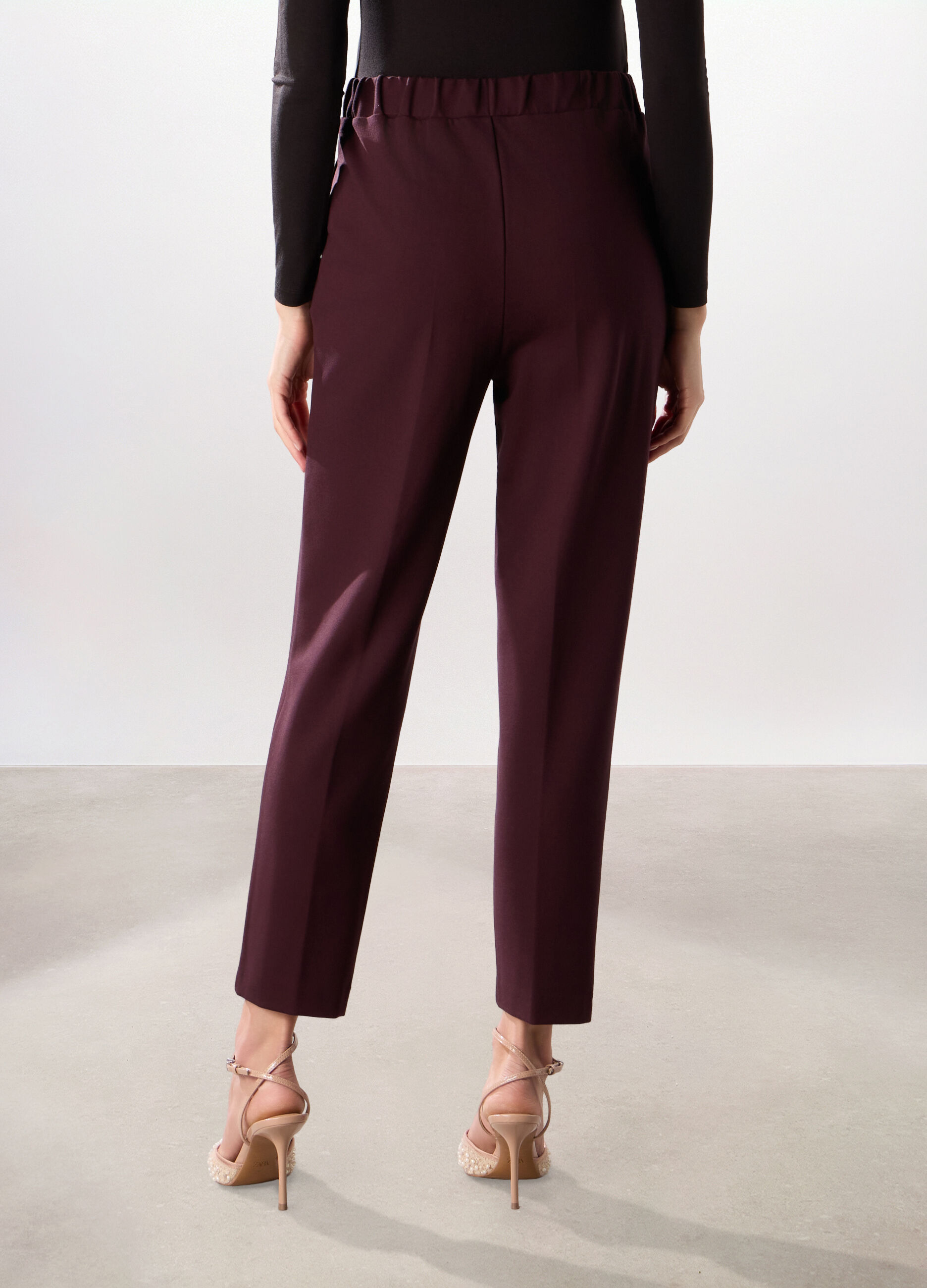 Pantaloni in punto Milano donna_1