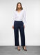 Pantaloni fit regular misto lino donna_0