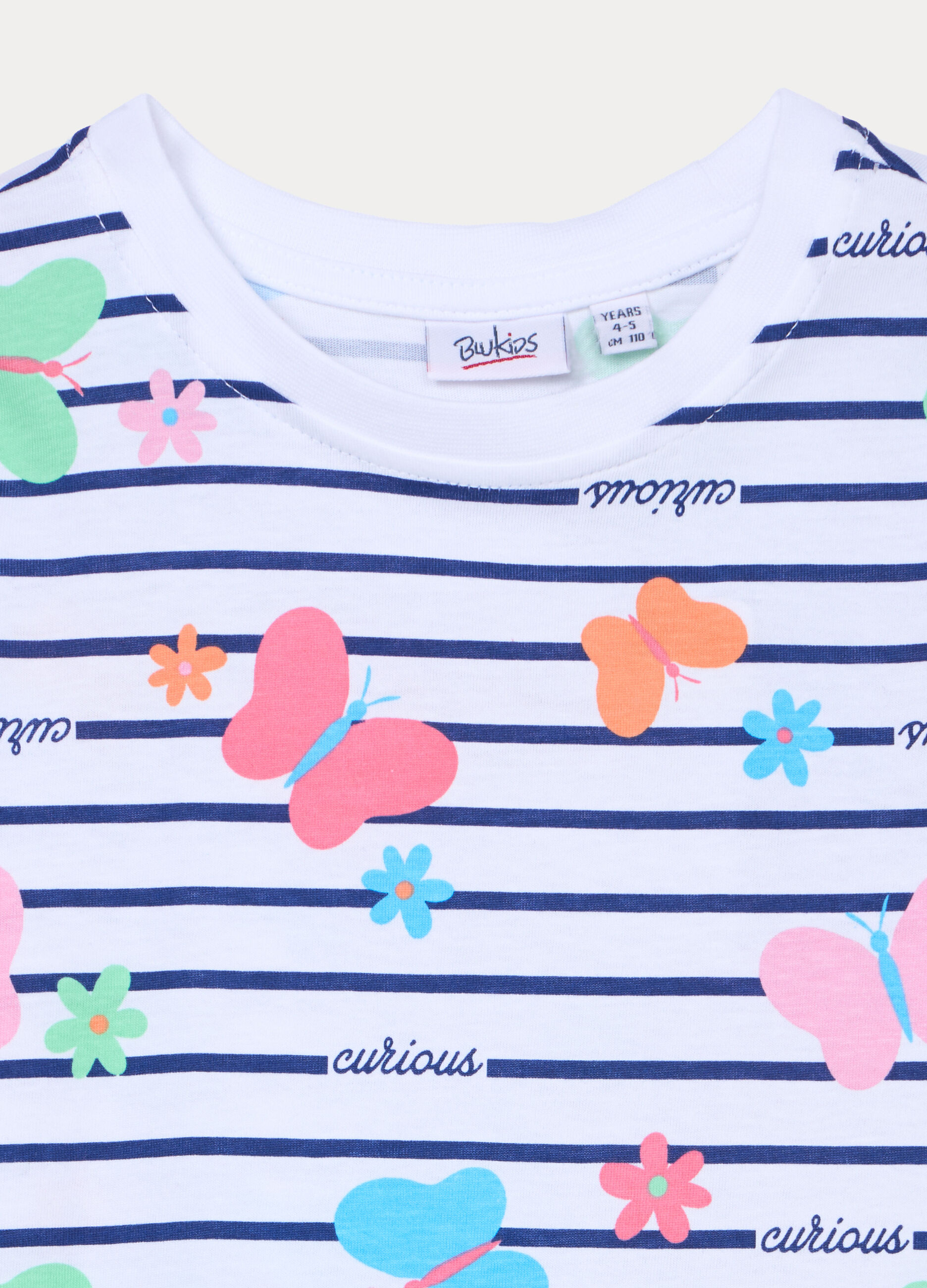 T-shirt girocollo in jersey di puro cotone bambina_2