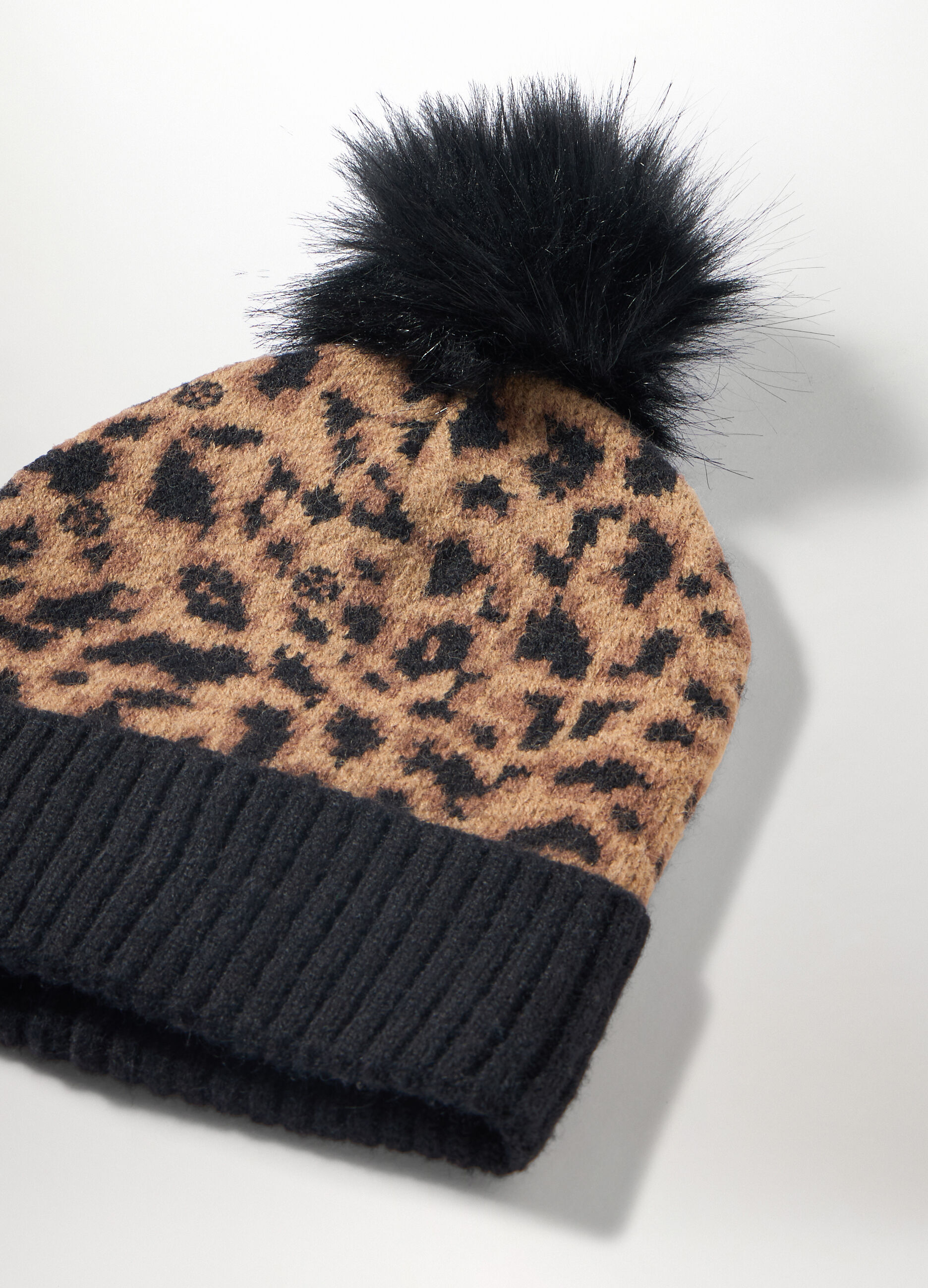 Berretto jacquard animalier donna_2