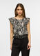 Blusa girocollo regular fit in pura viscosa donna_0