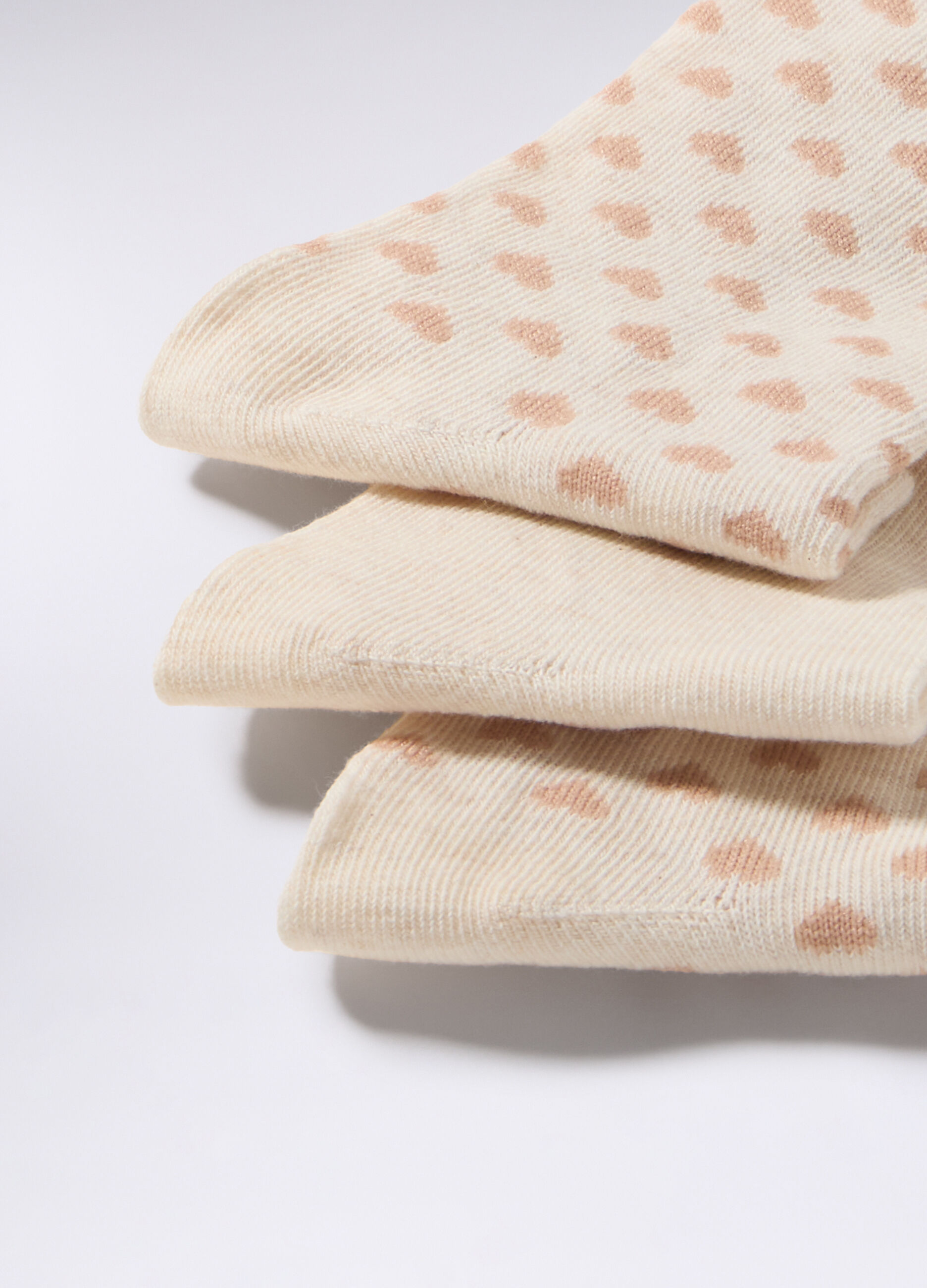 Pack 3 calze corte in cotone stretch donna_1