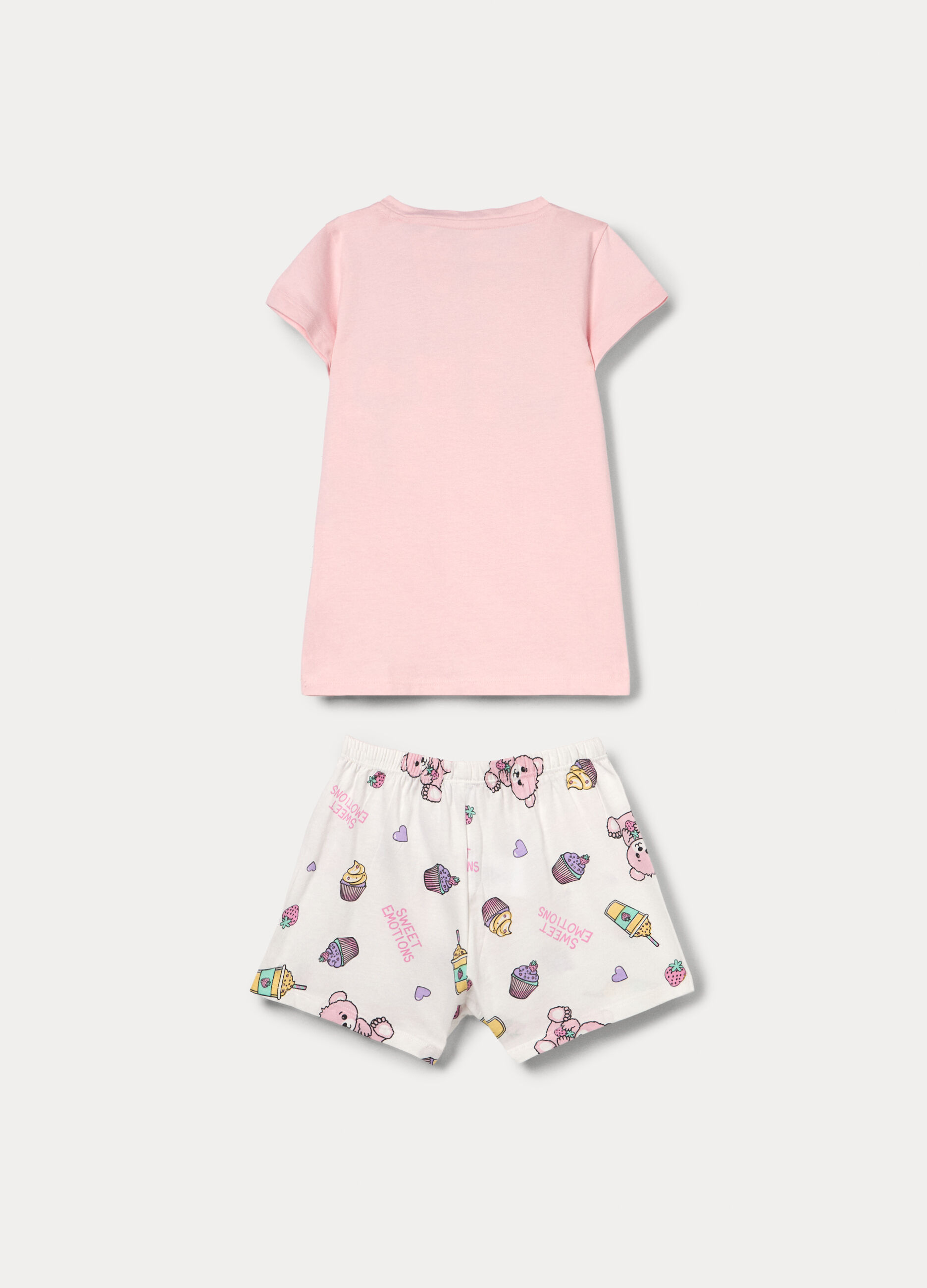 Set pigiama corto in jersey di puro cotone _1