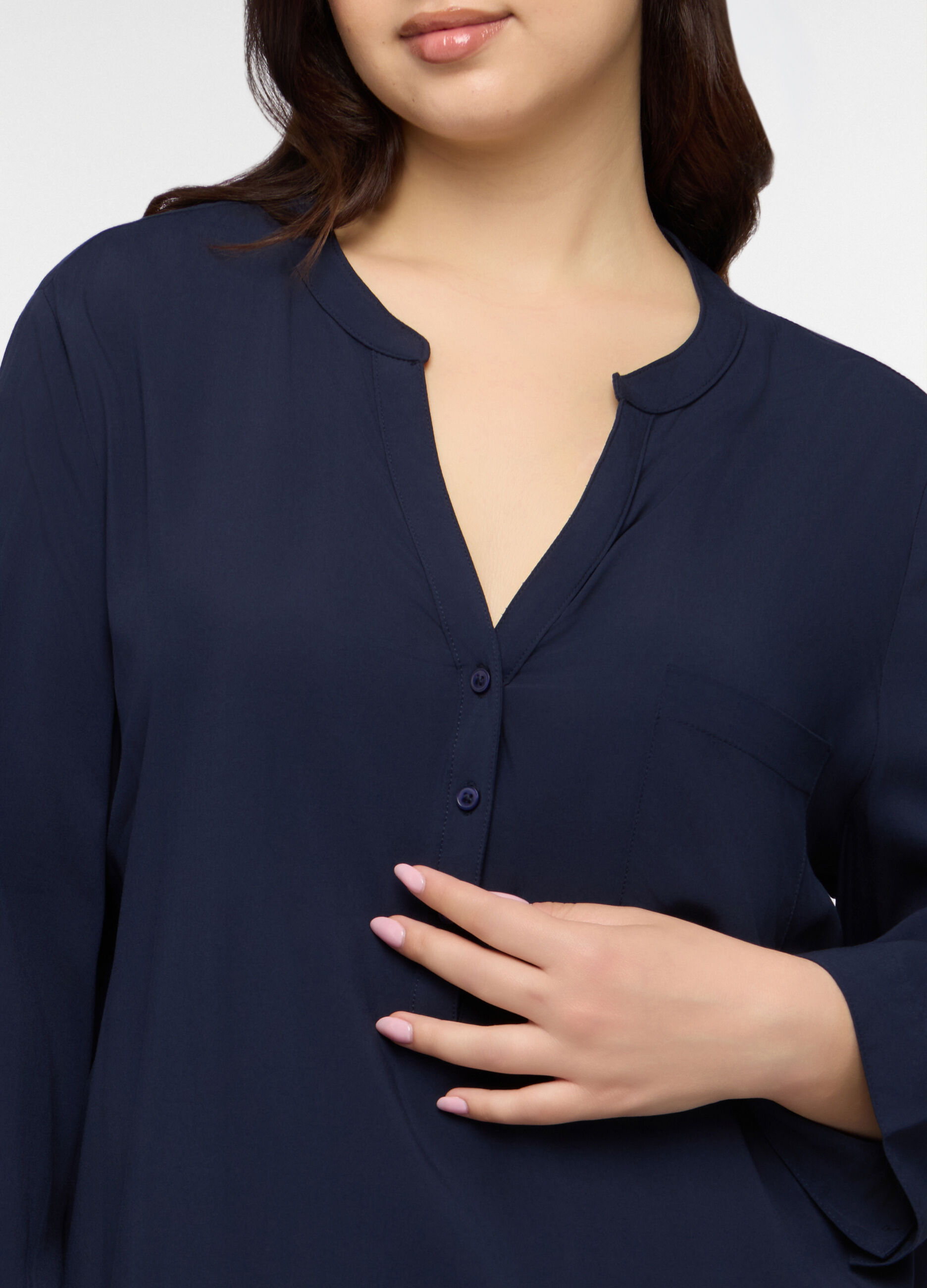 Blusa in pura viscosa donna curvy_2