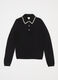 Polo in tricot misto lana a manica lunga donna_4