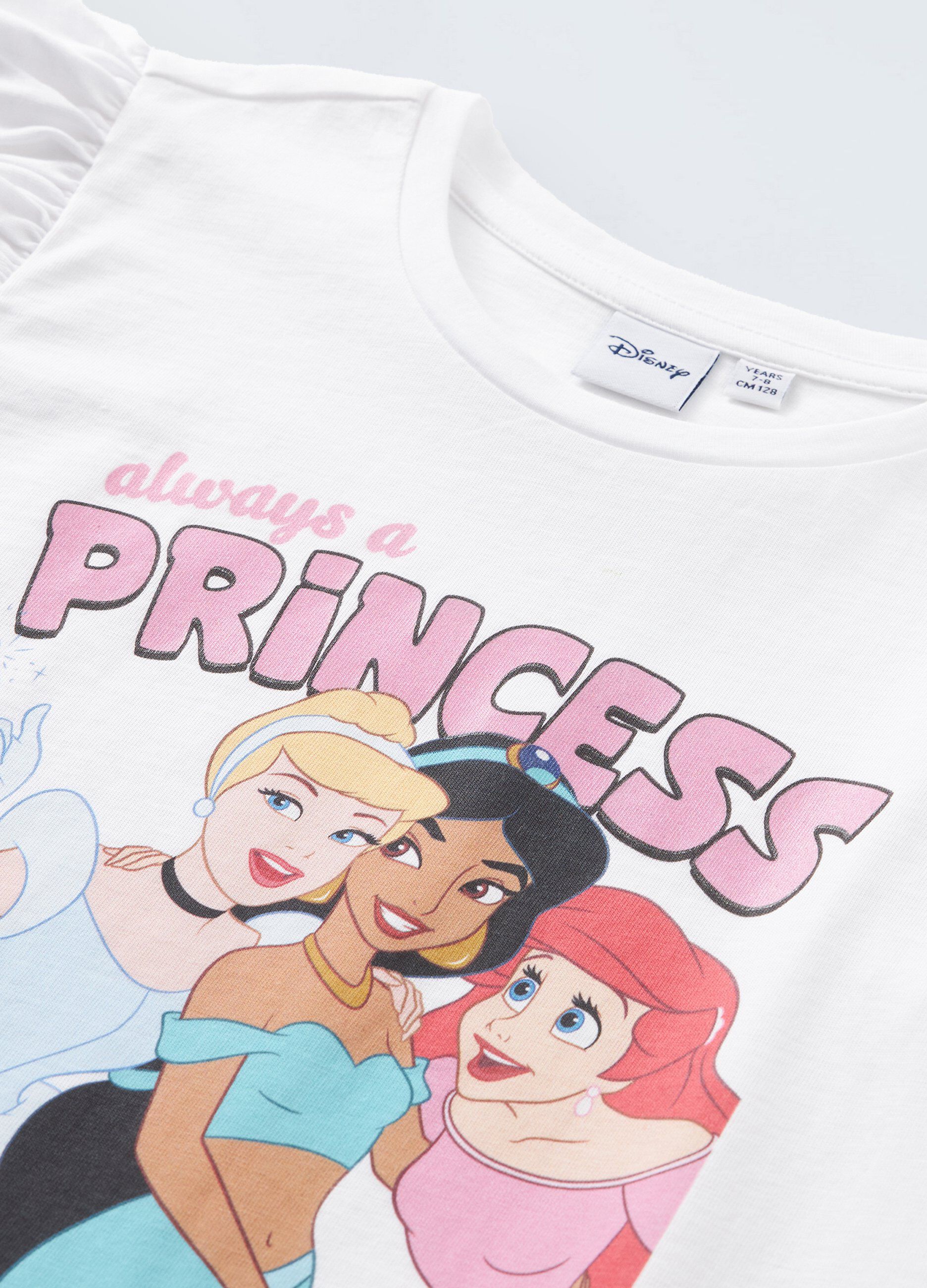 T-shirt in puro cotone con maniche ad aletta bambina
