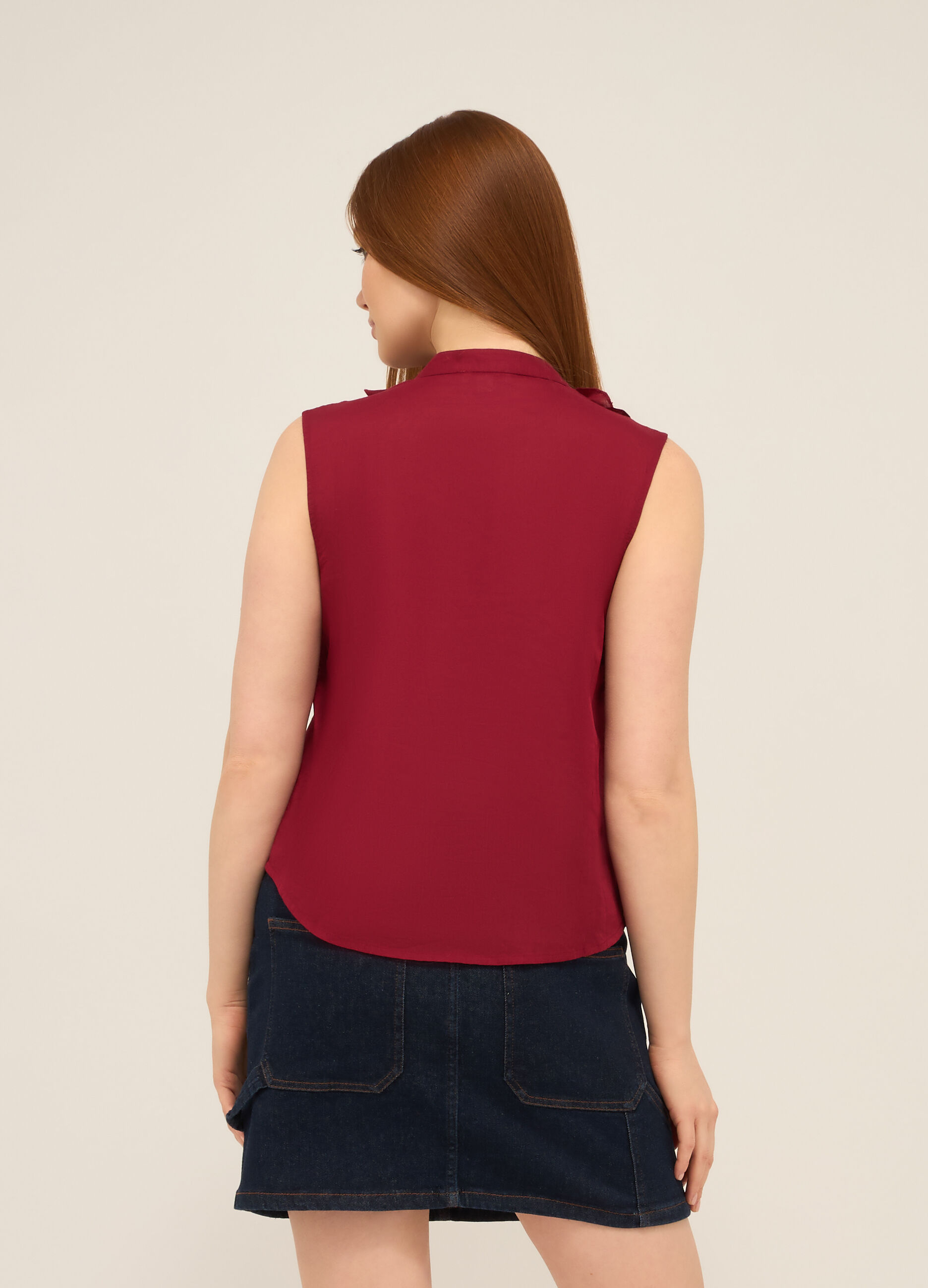 Blusa in puro cotone voile donna_1