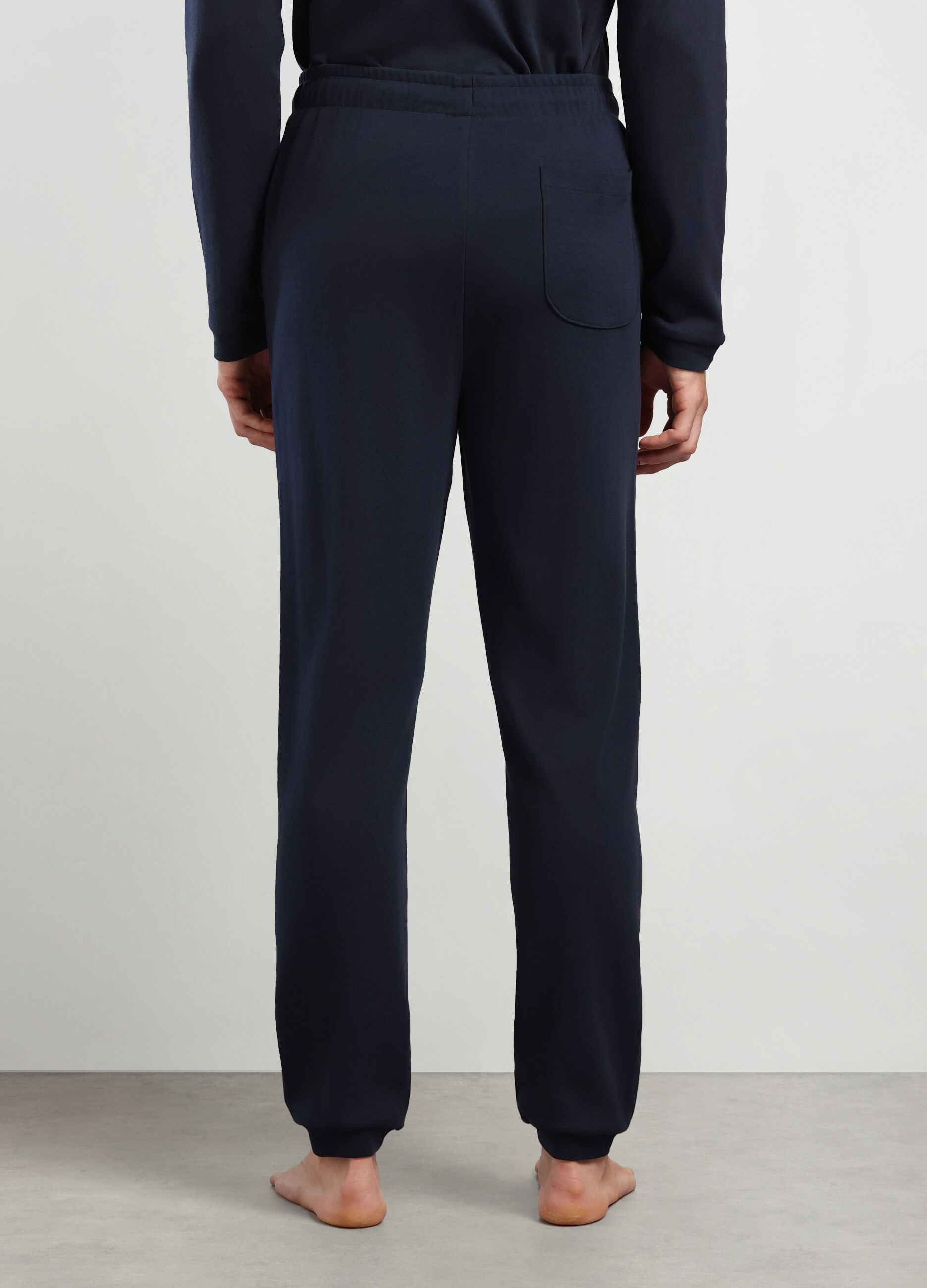 Jogger in interlock di cotone uomo_1