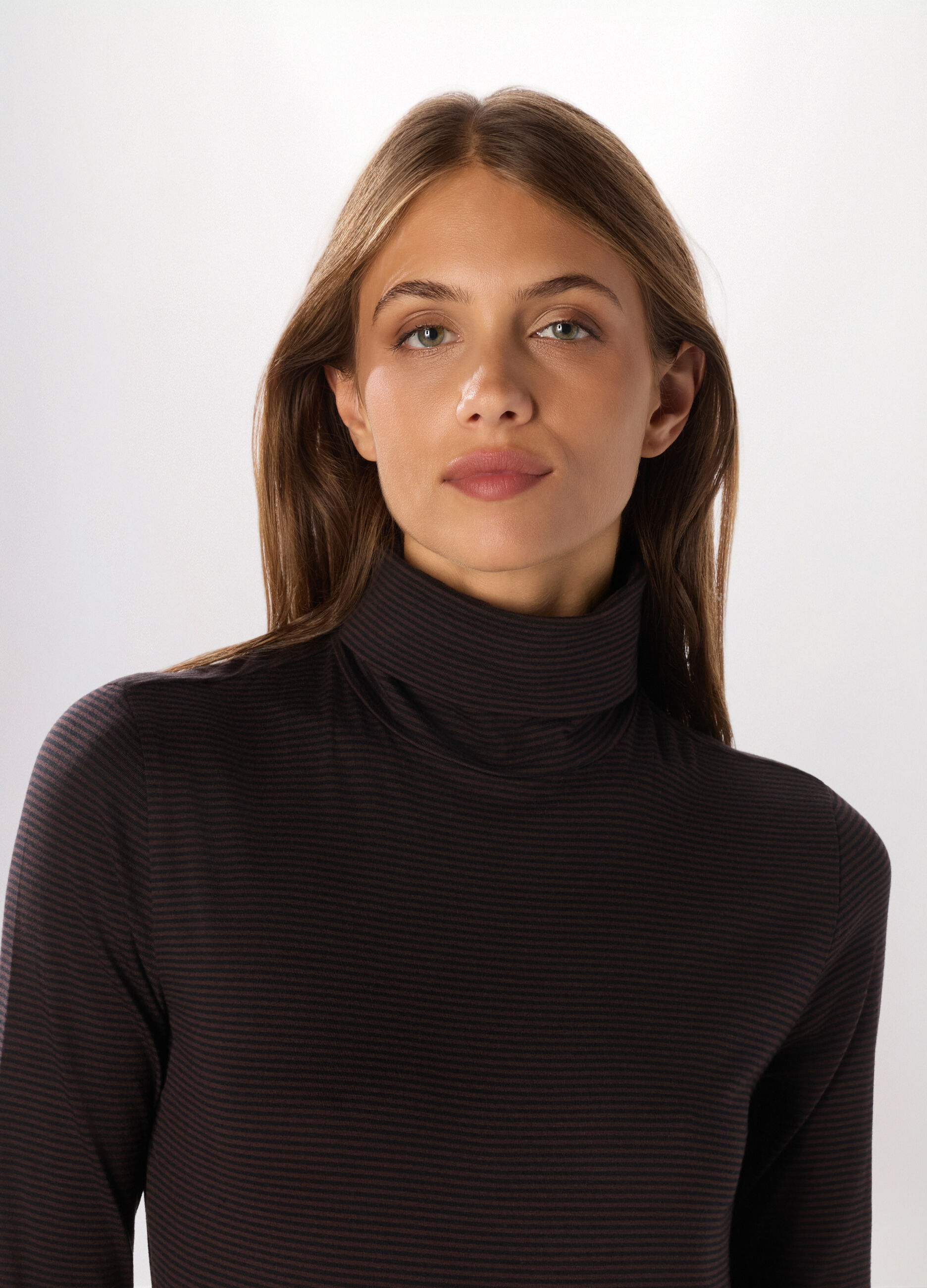 Lupetto in jersey di cotone stretch donna_2