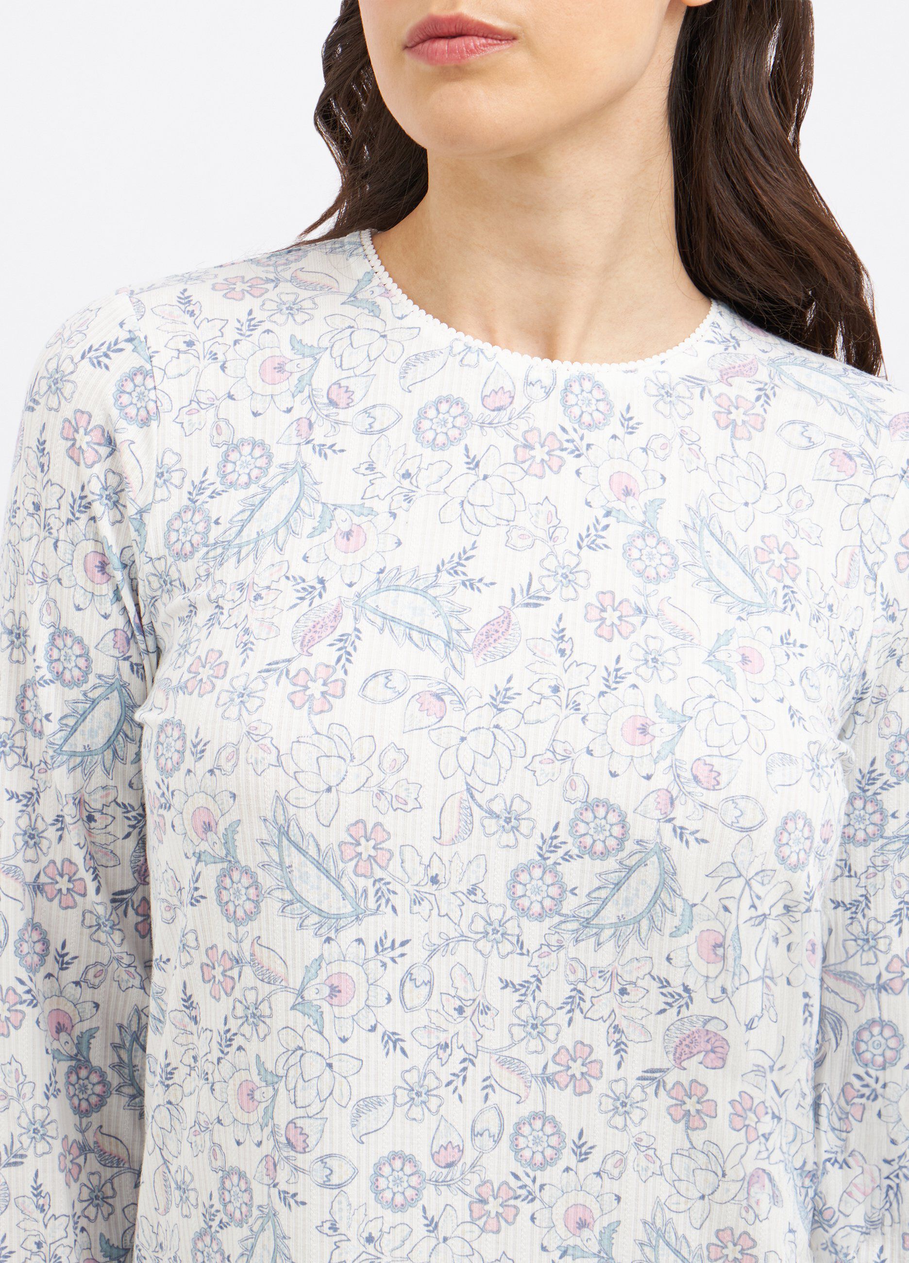 Camicia da notte a costine donna_2