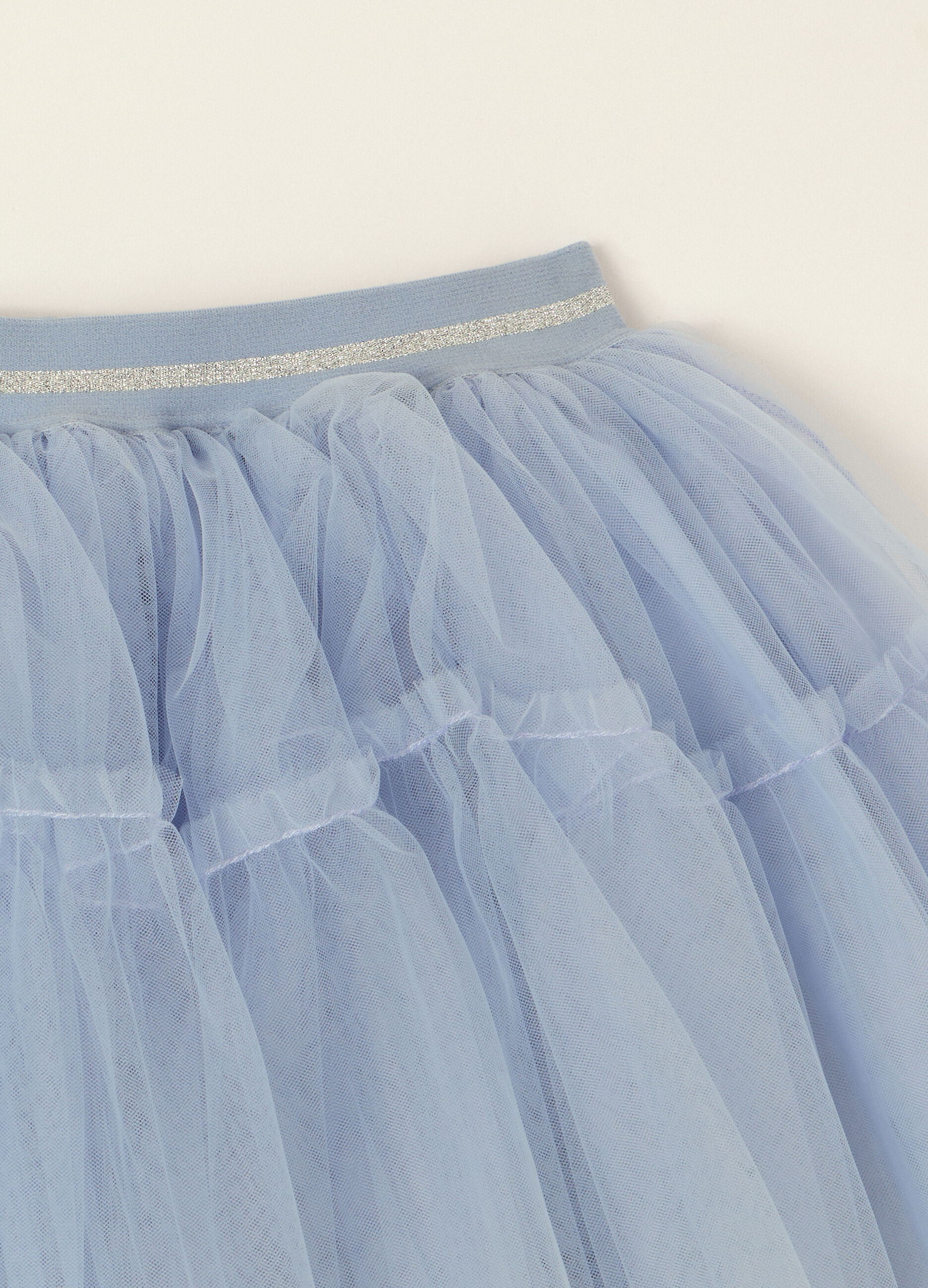 Gonna azzurra in tulle per neonata_2