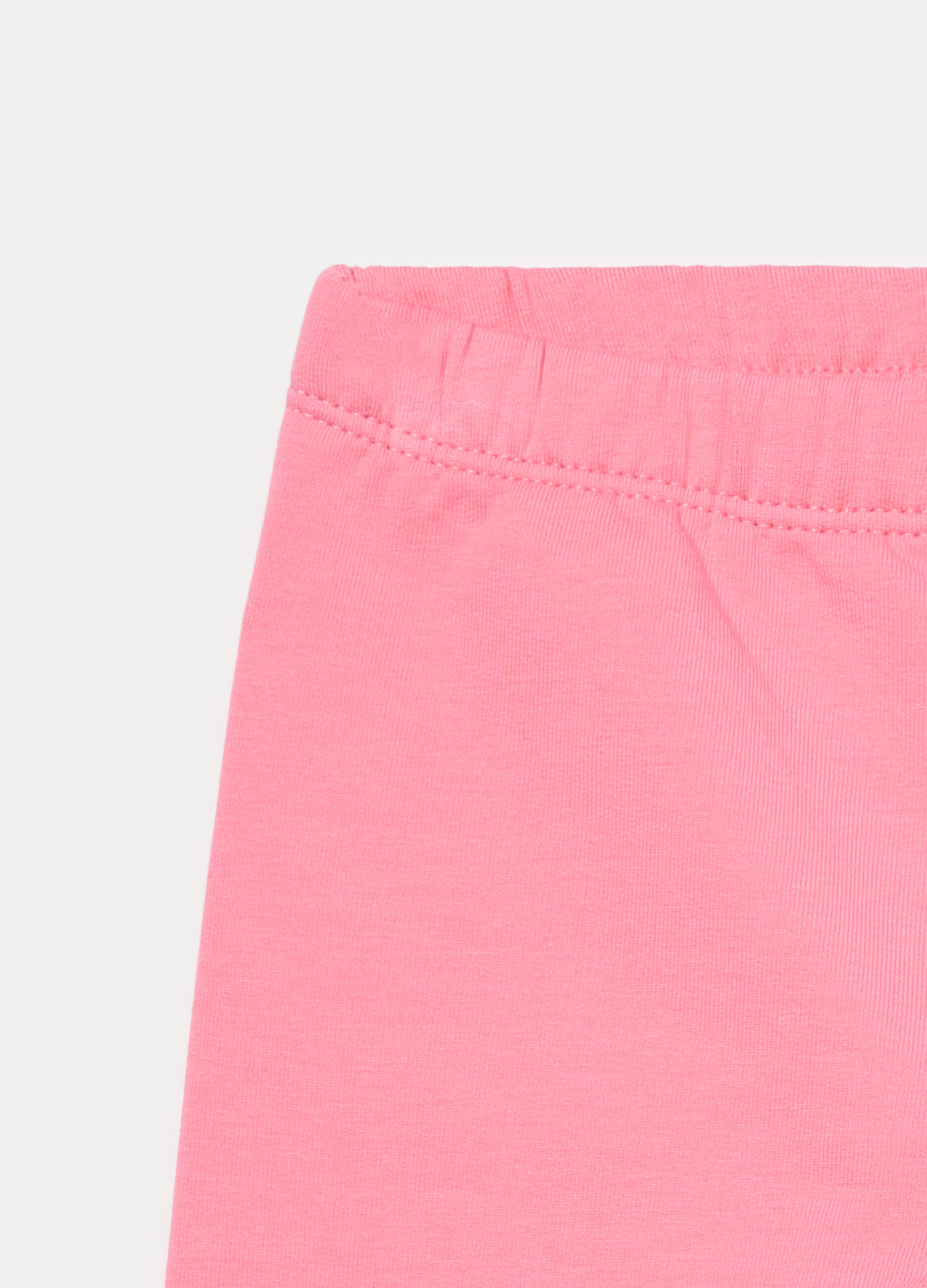 Leggings in french terry di cotone stretch neonata_2