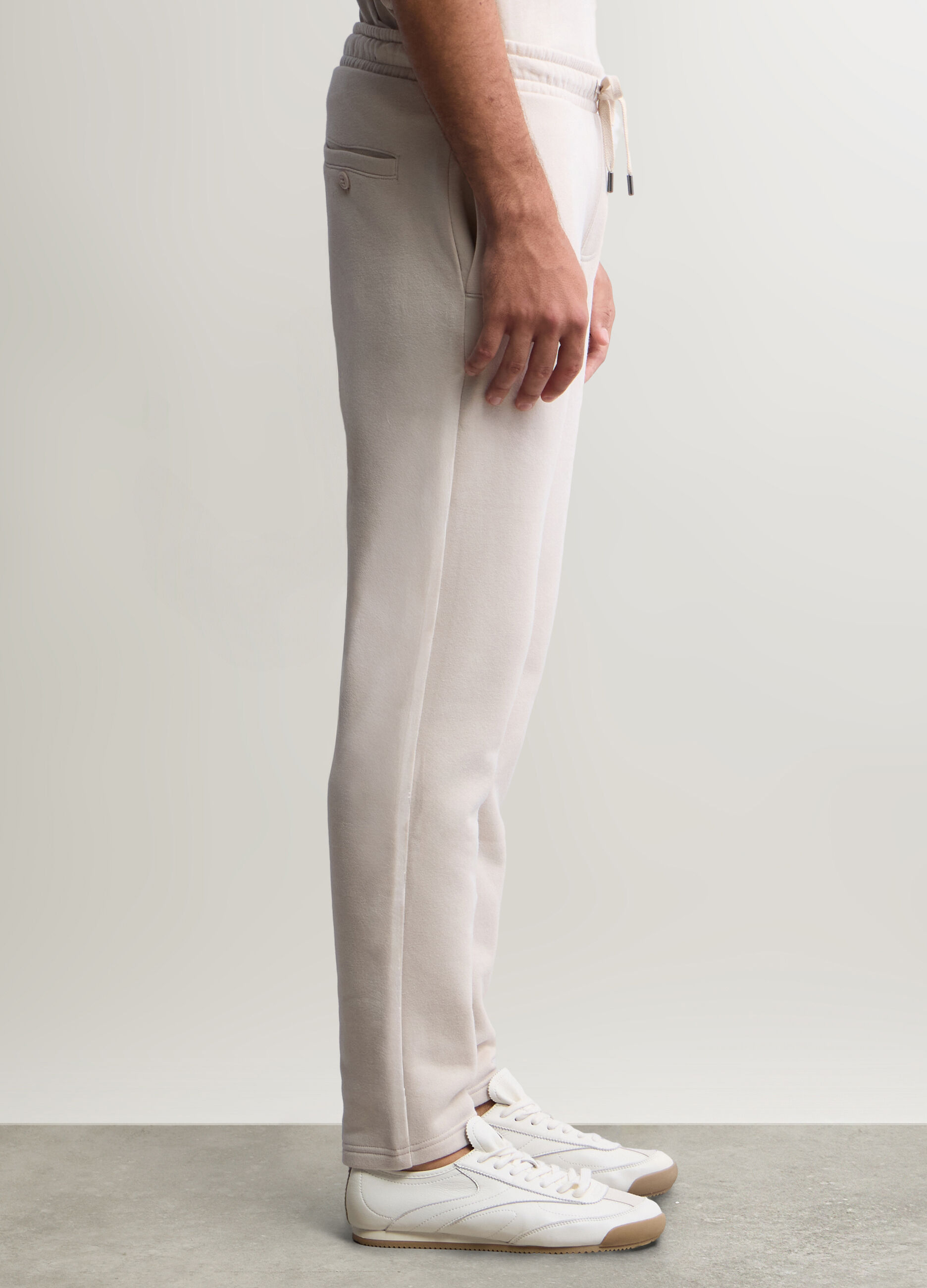 Jogger in felpa misto cotone uomo_1