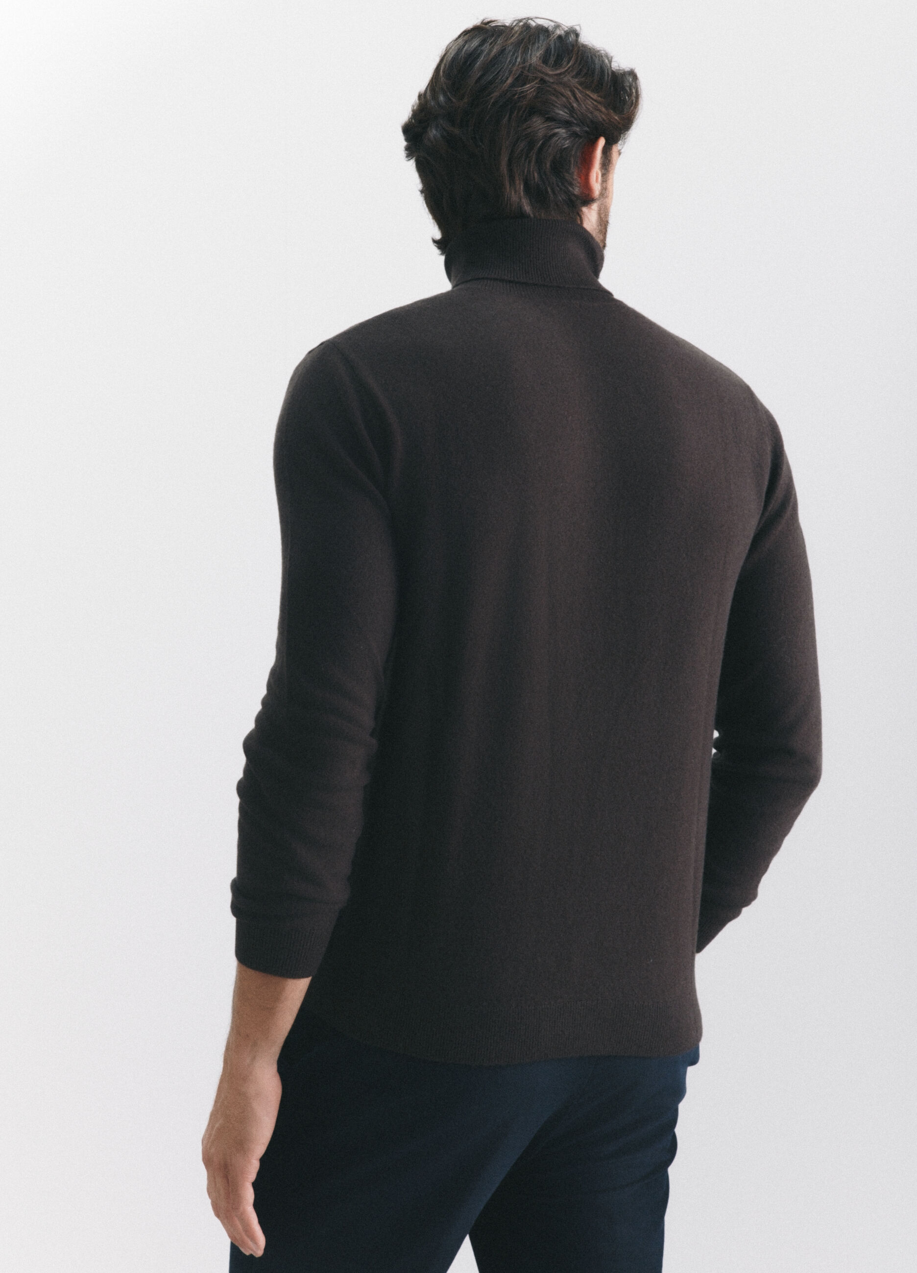 Maglione a collo alto in lambswool uomo_3