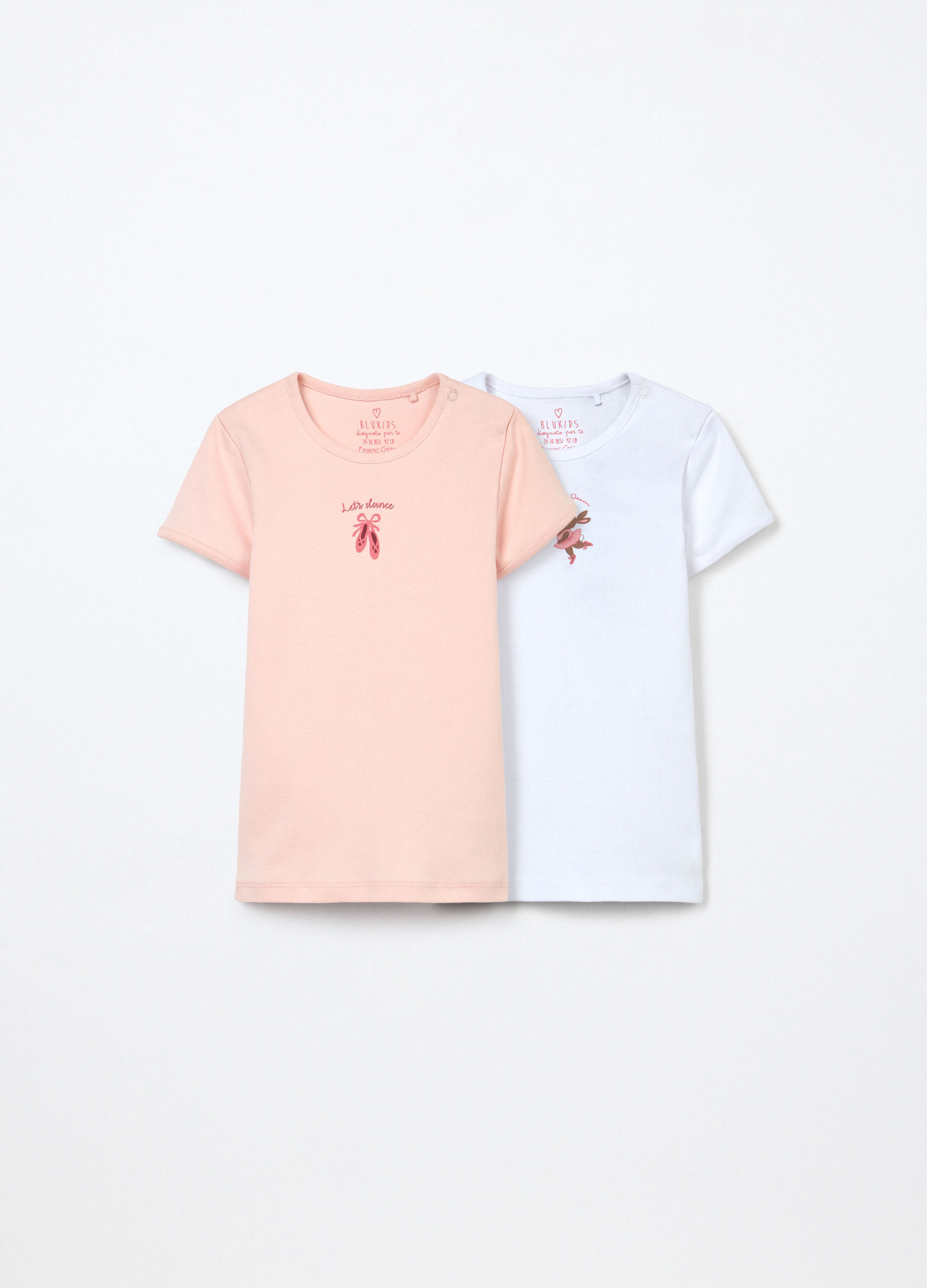 Pack 2 t-shirt intime in puro cotone neonata_0