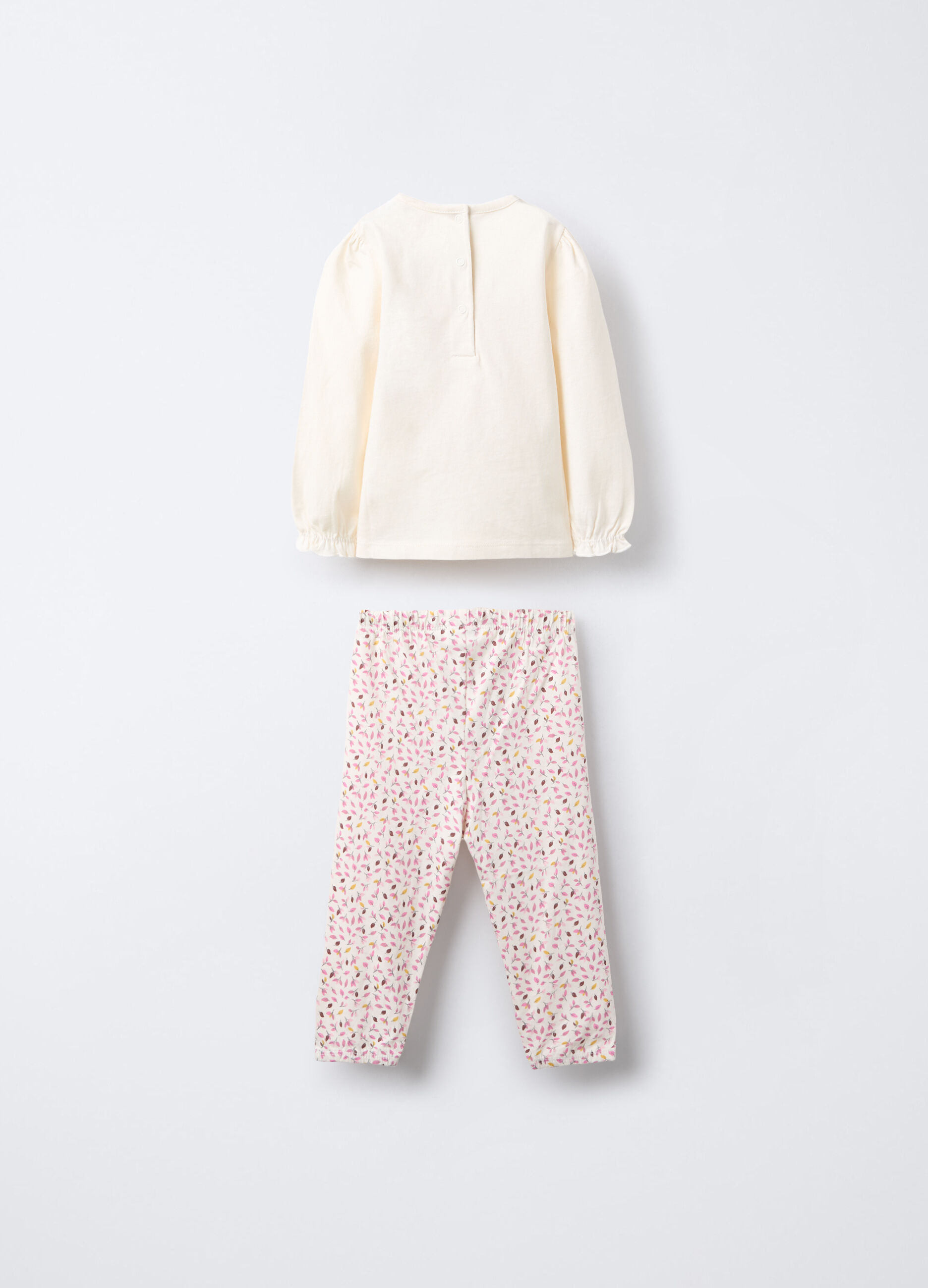 Set pigiama lungo in jersey di puro cotone _1