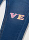 Jeggings in denim di misto cotone stretch bambina_1