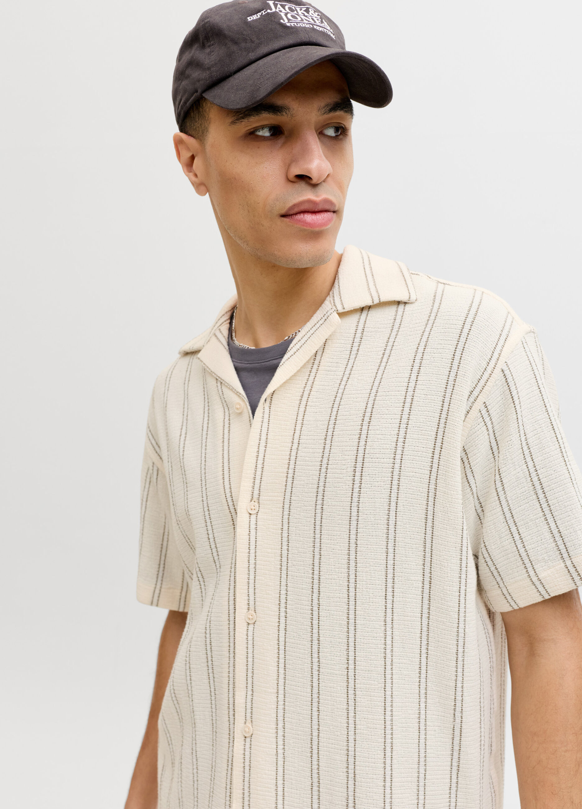 Camicia relaxed fit a maniche corte uomo_3