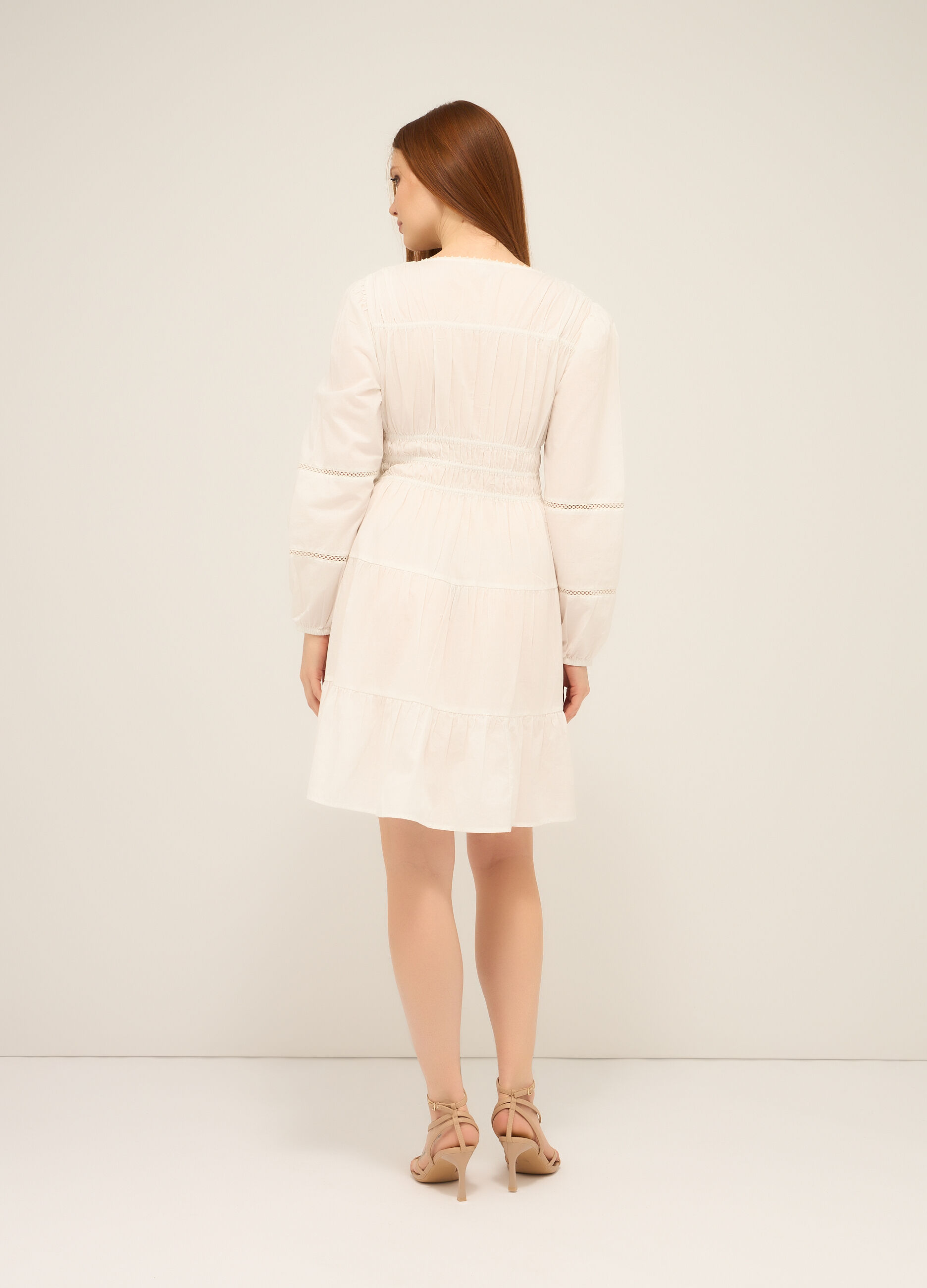 Abito corto in puro cotone donna_1