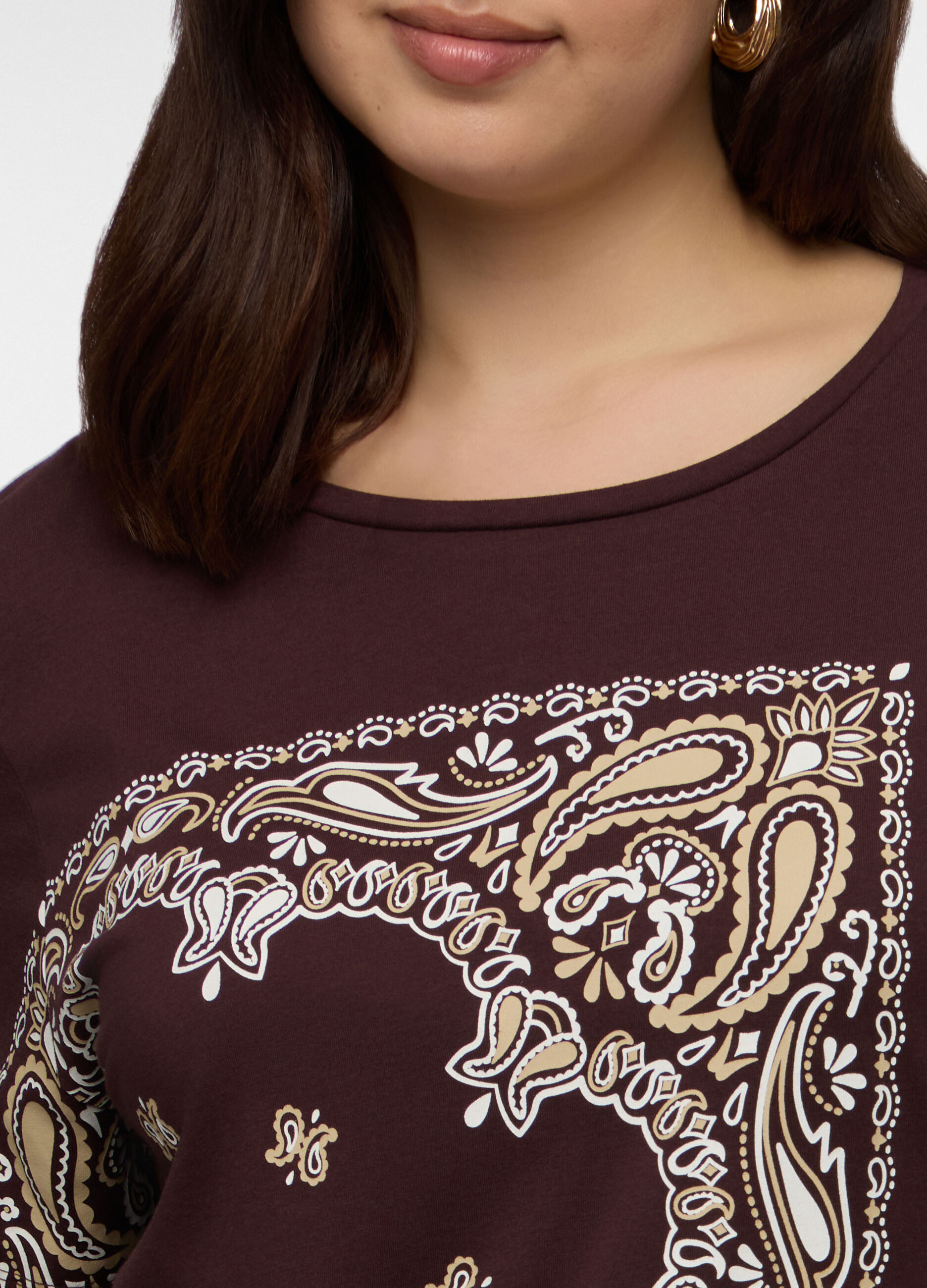 T-shirt girocollo donna curvy_2