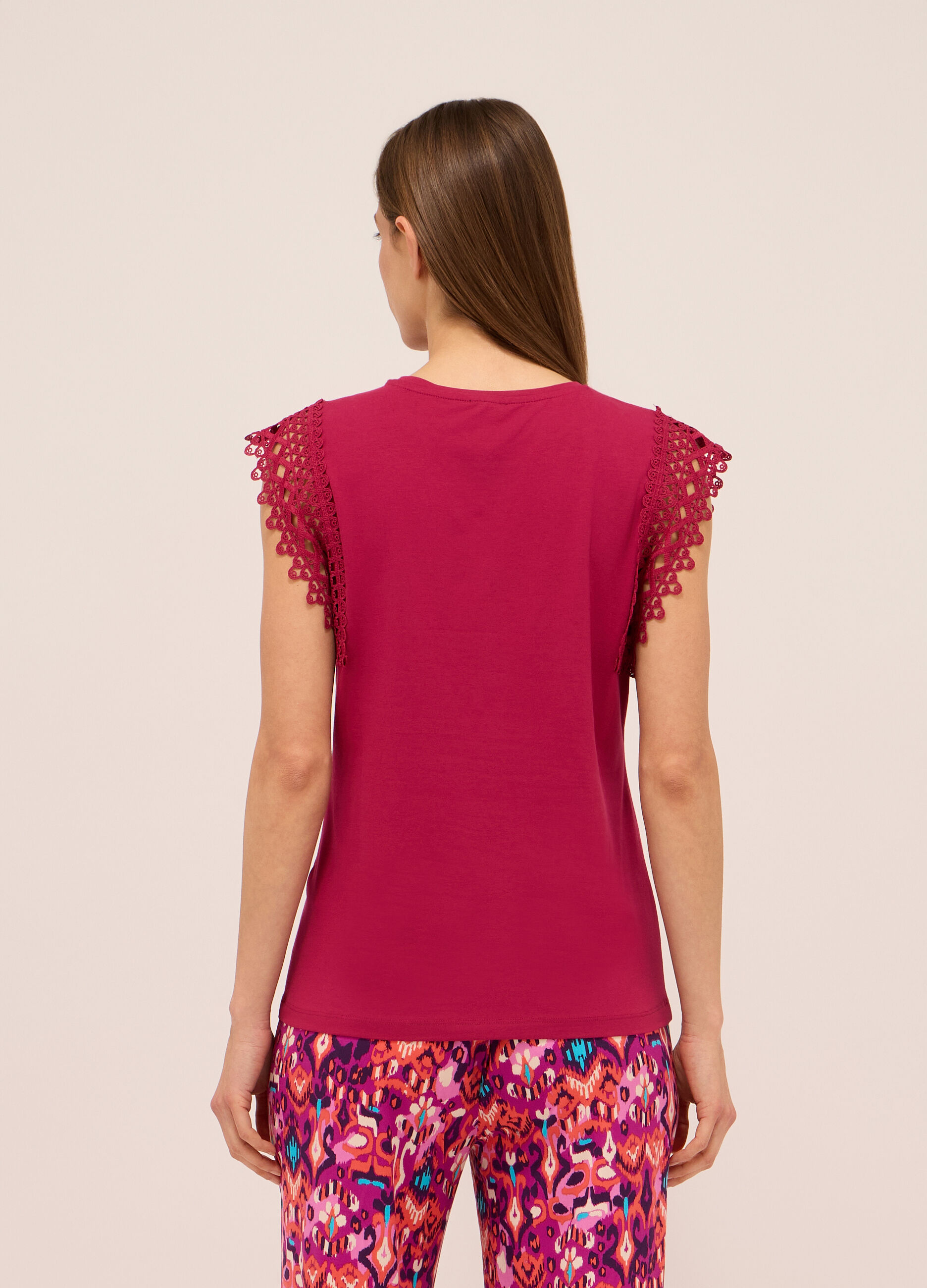 Canotta in jersey di cotone stretch donna_1