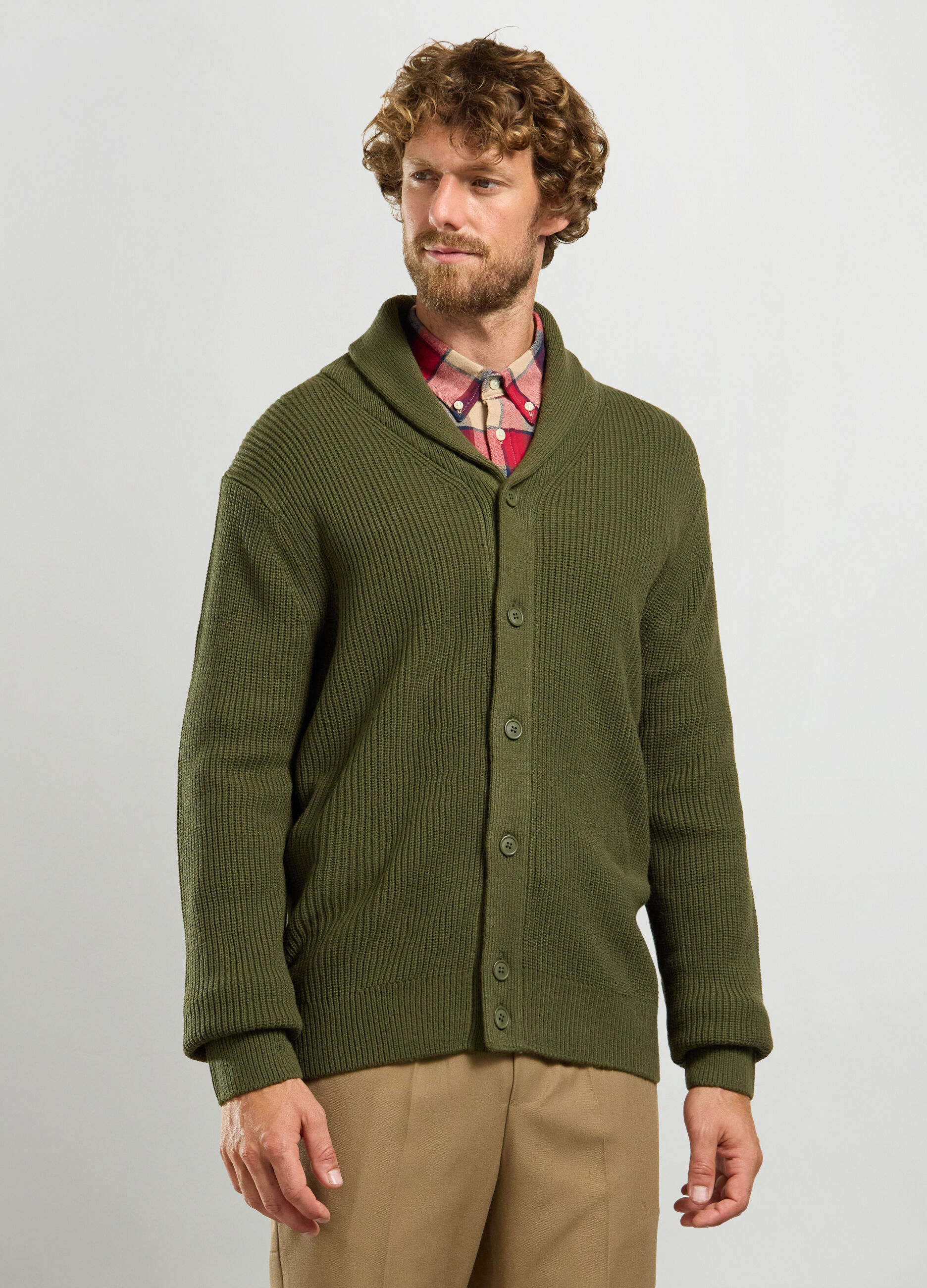 Cardigan collo sciallato costa inglese uomo_0