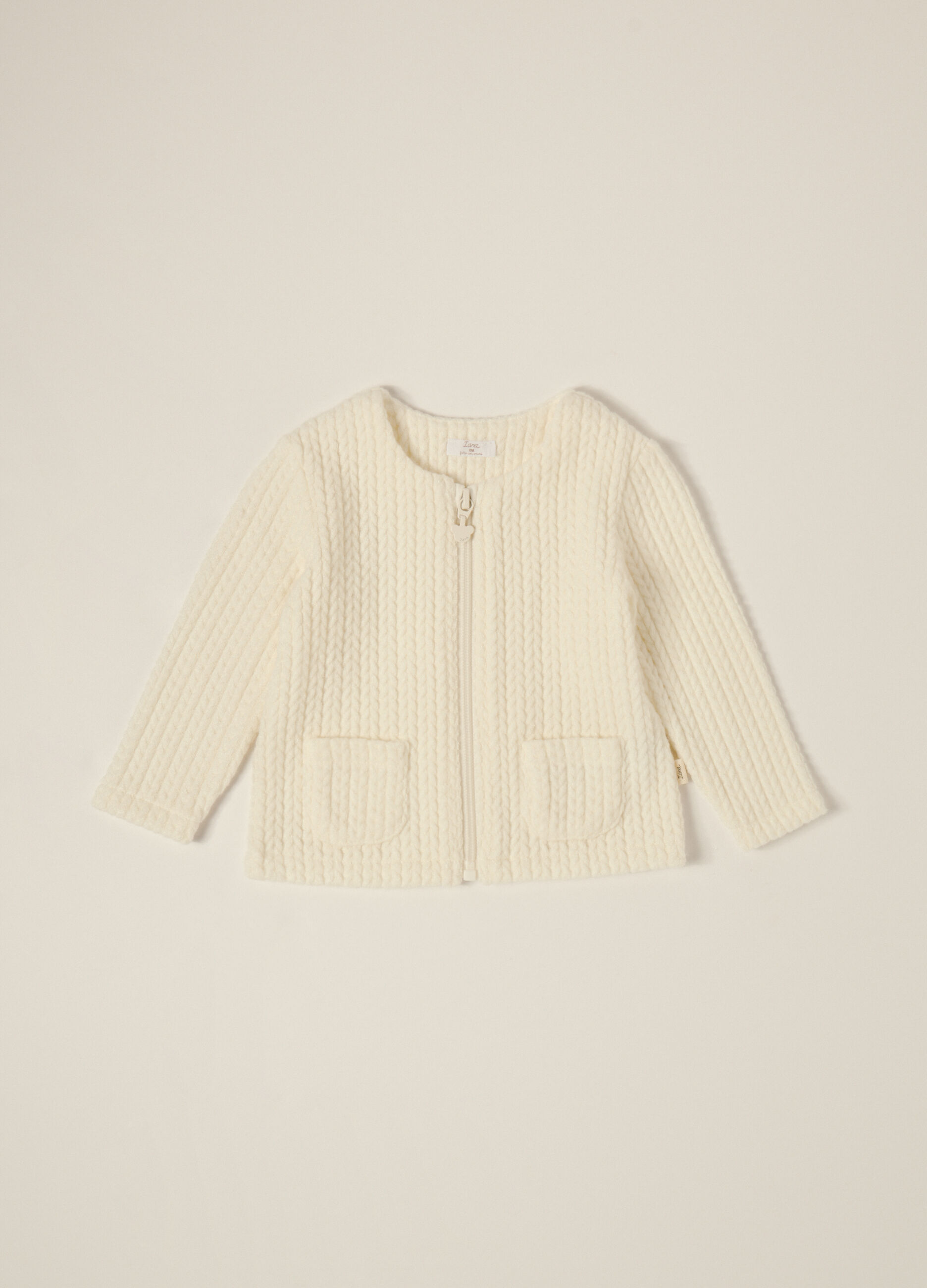 Cardigan bianco per neonato