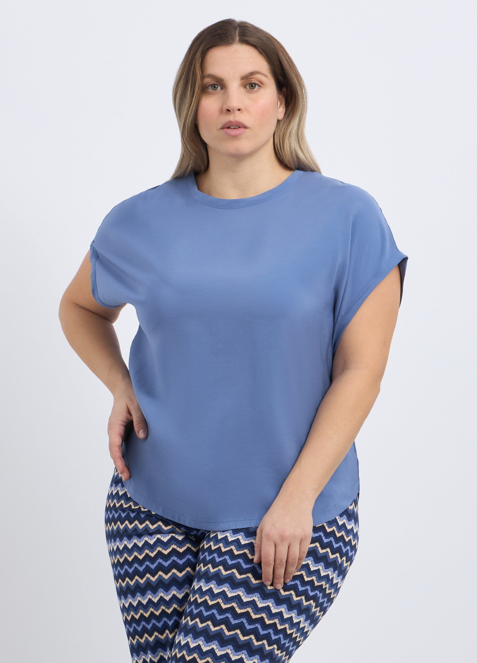 T-shirt in misto viscosa donna curvy_0