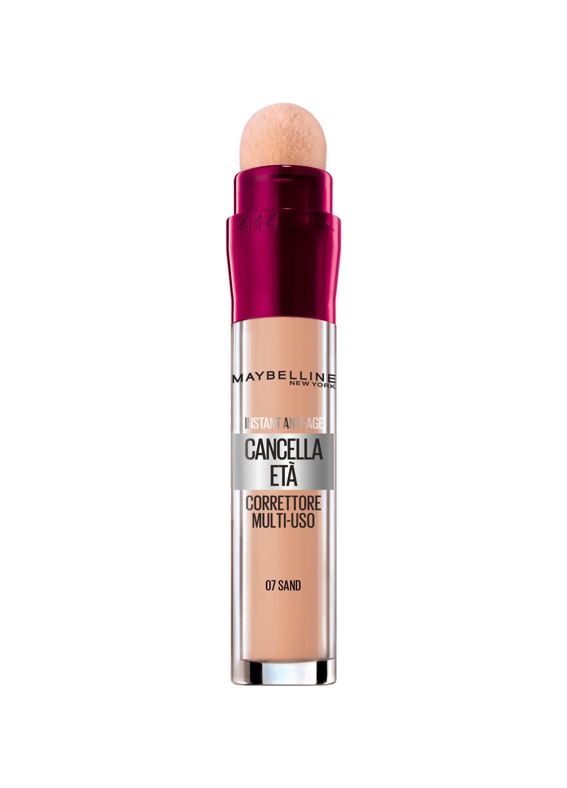 Maybelline New York Correttore Liquido Il Cancella Età, con Bacche di Goji e Haloxyl, Copre Occhiaie e Piccole Rughe, 07 Sand, 6.8 ml._0