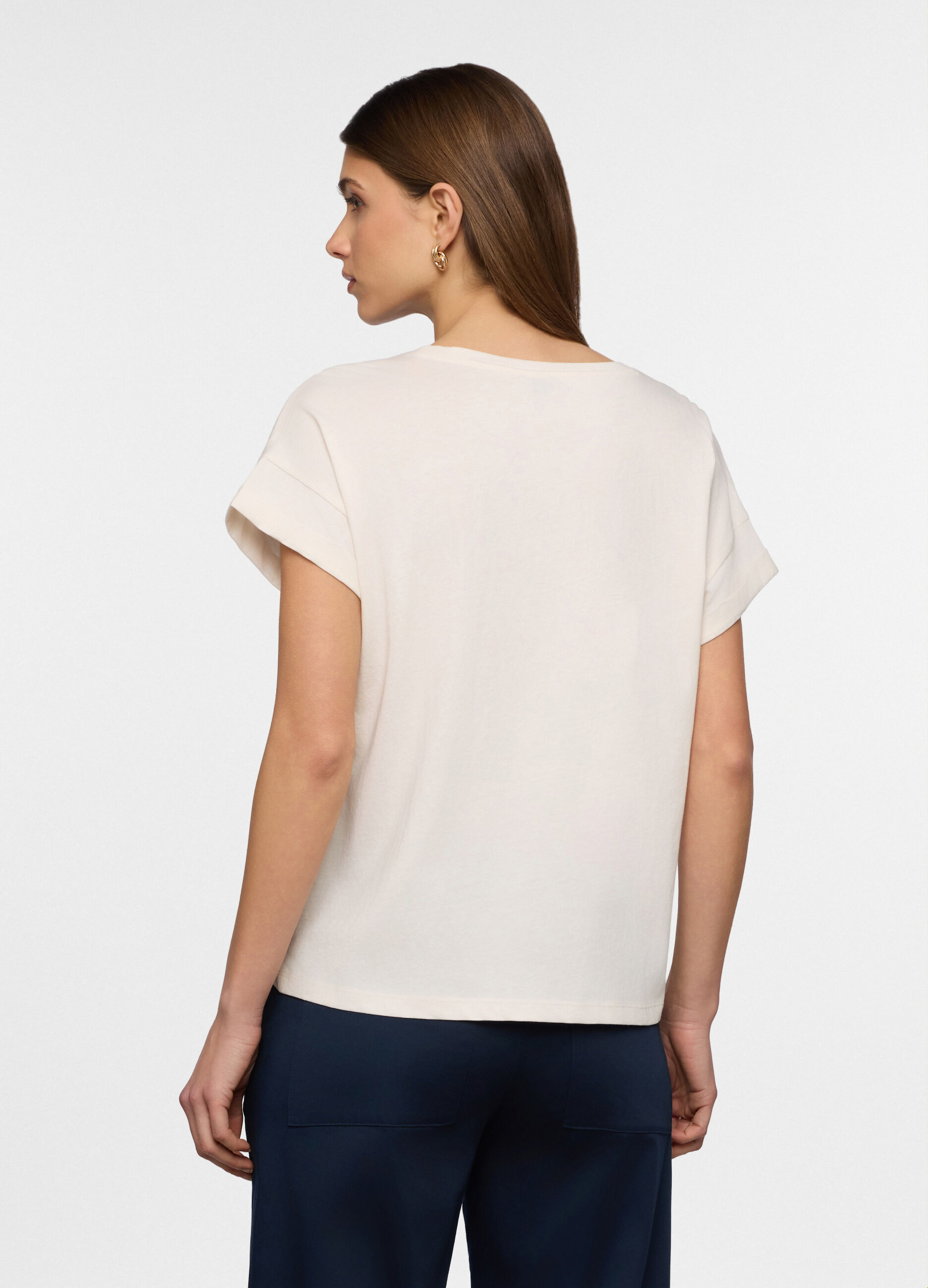 T-shirt girocollo donna_1