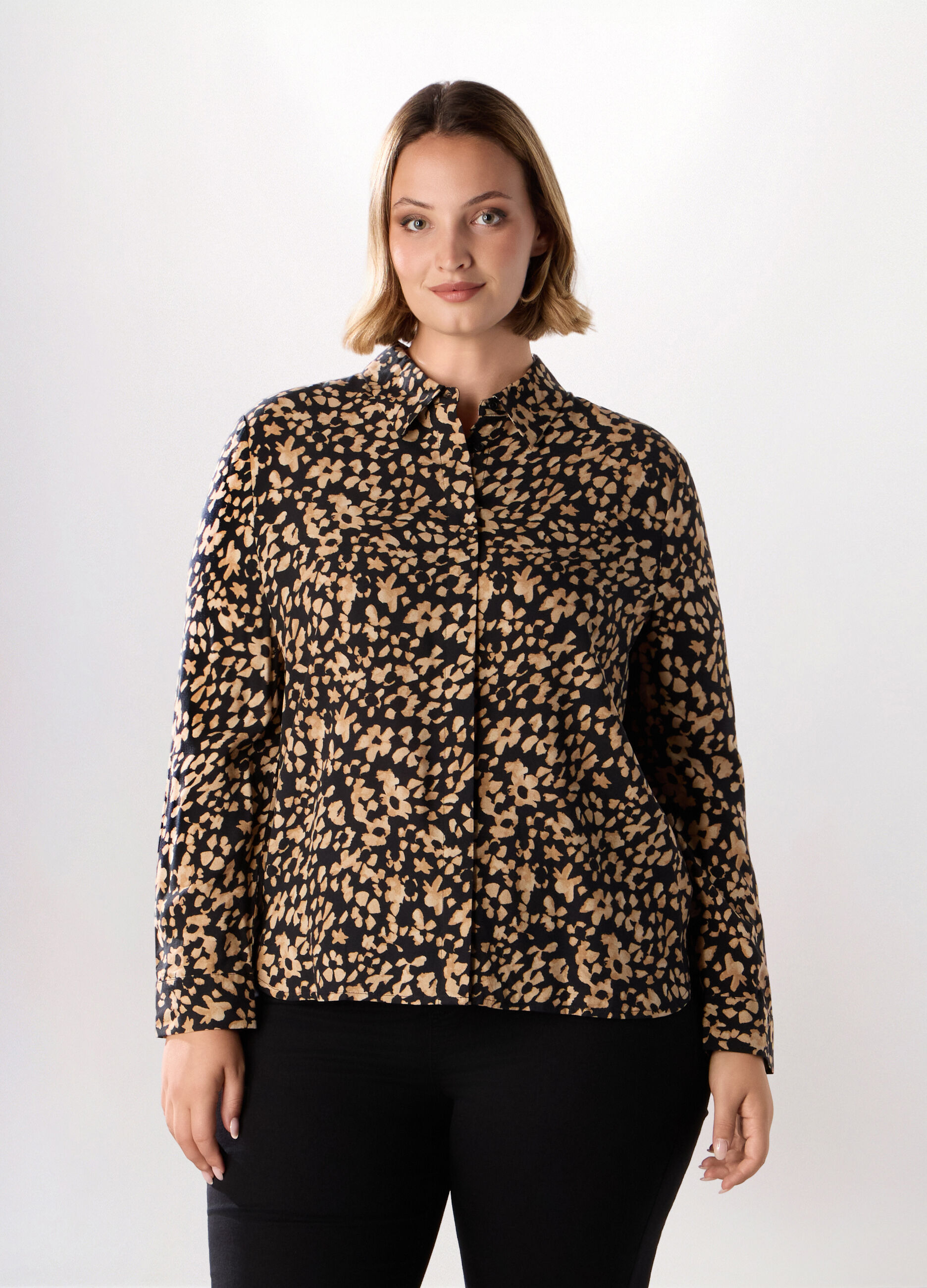 Camicia in pura viscosa donna curvy_0