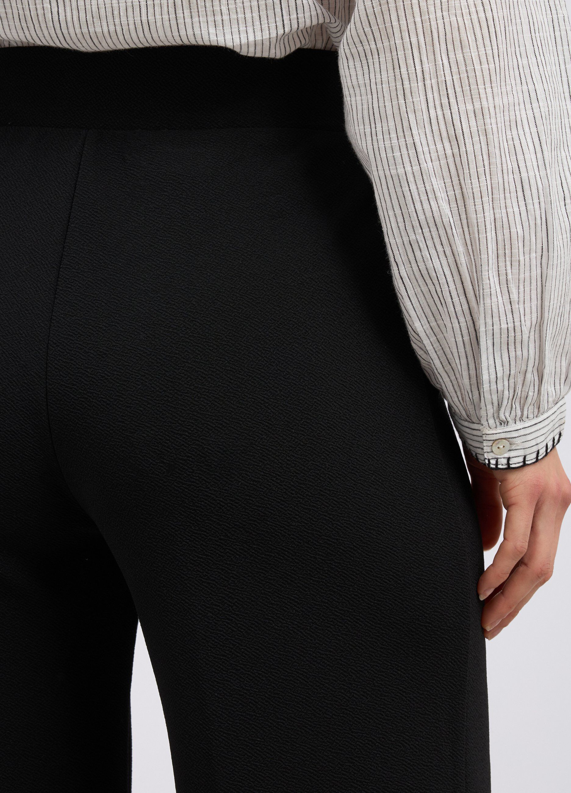 Pantaloni palazzo in crêpe donna_2